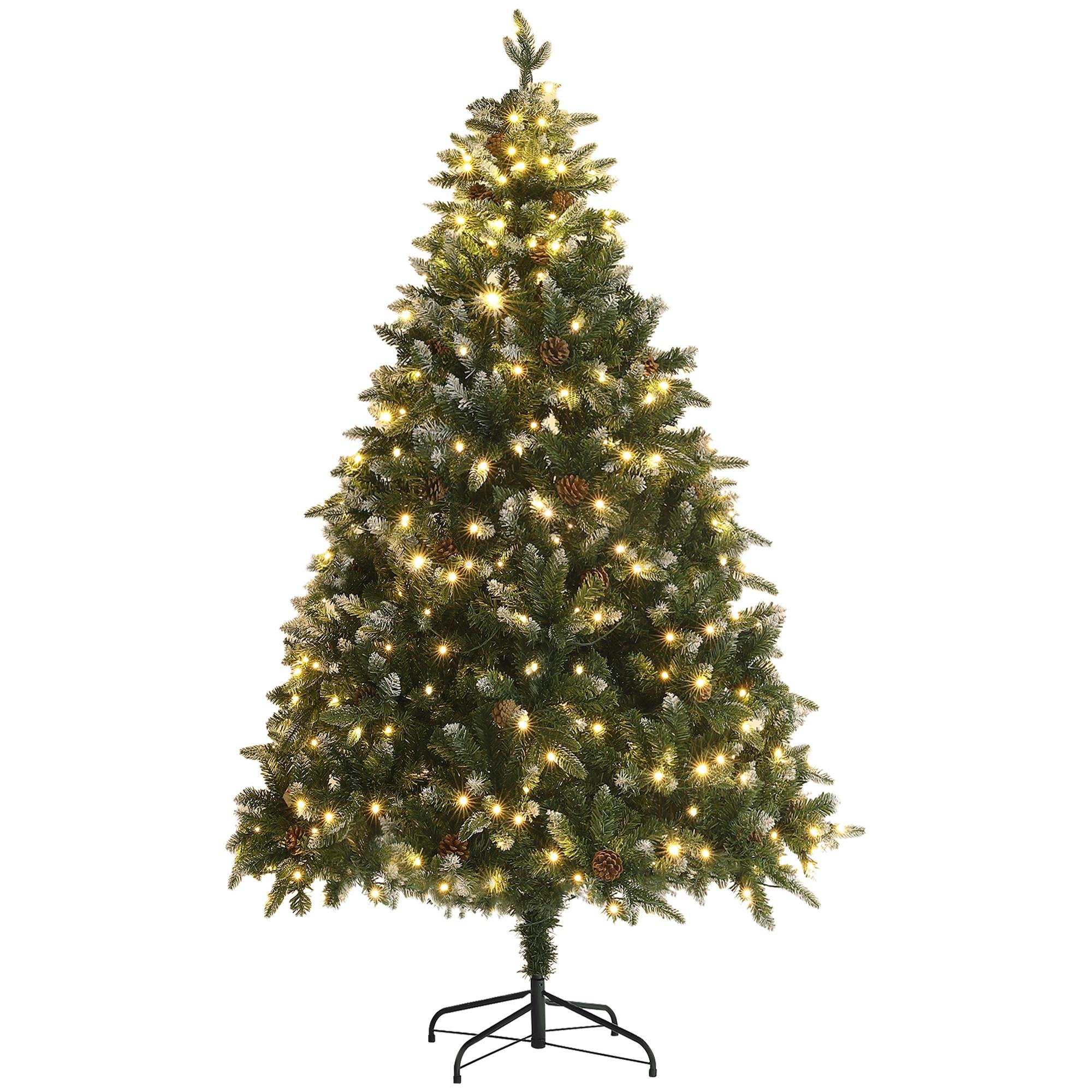 Dual Colour Pre Lit Tree with 350 LED Lights