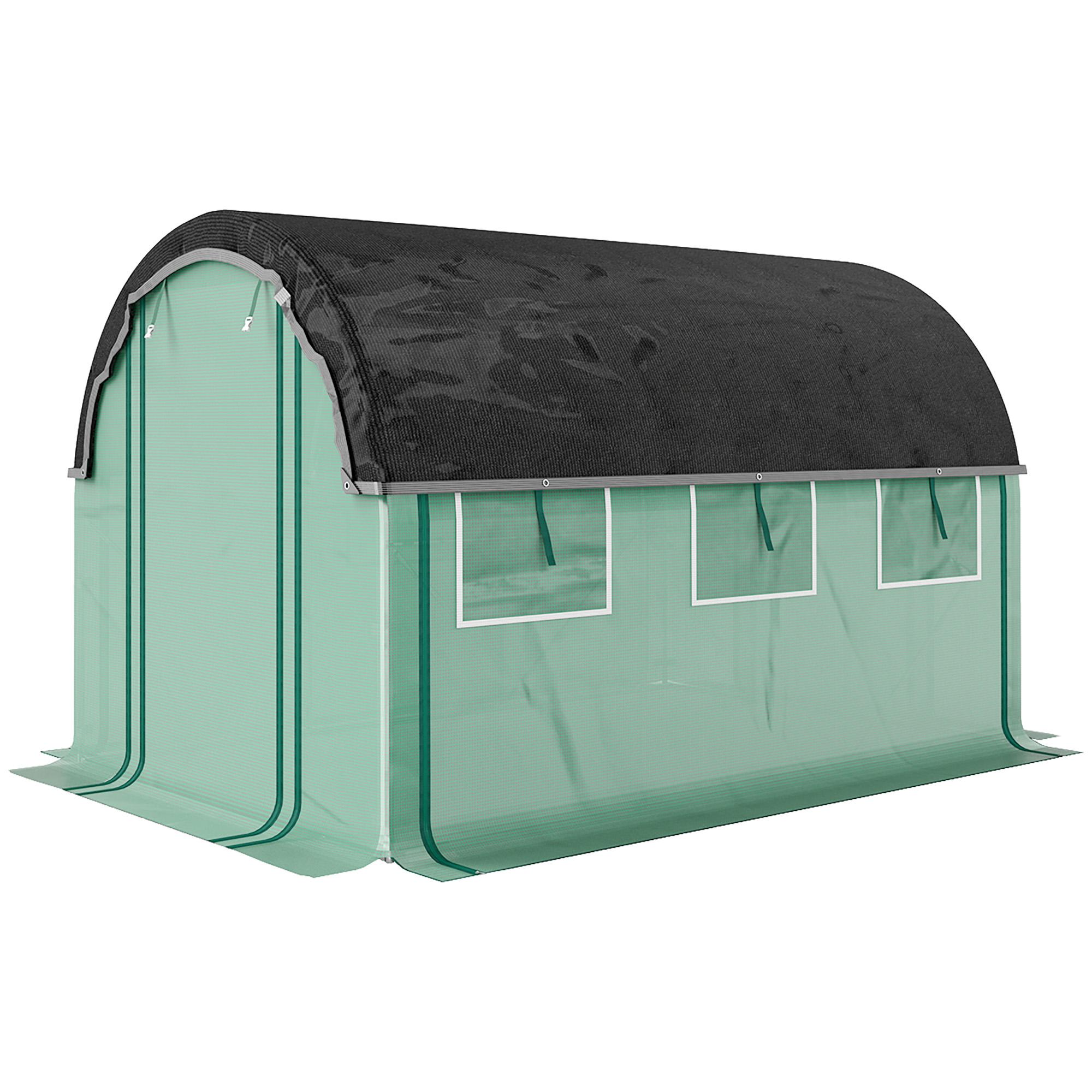 6.6x10 ft Polytunnel with Sunshade Net
