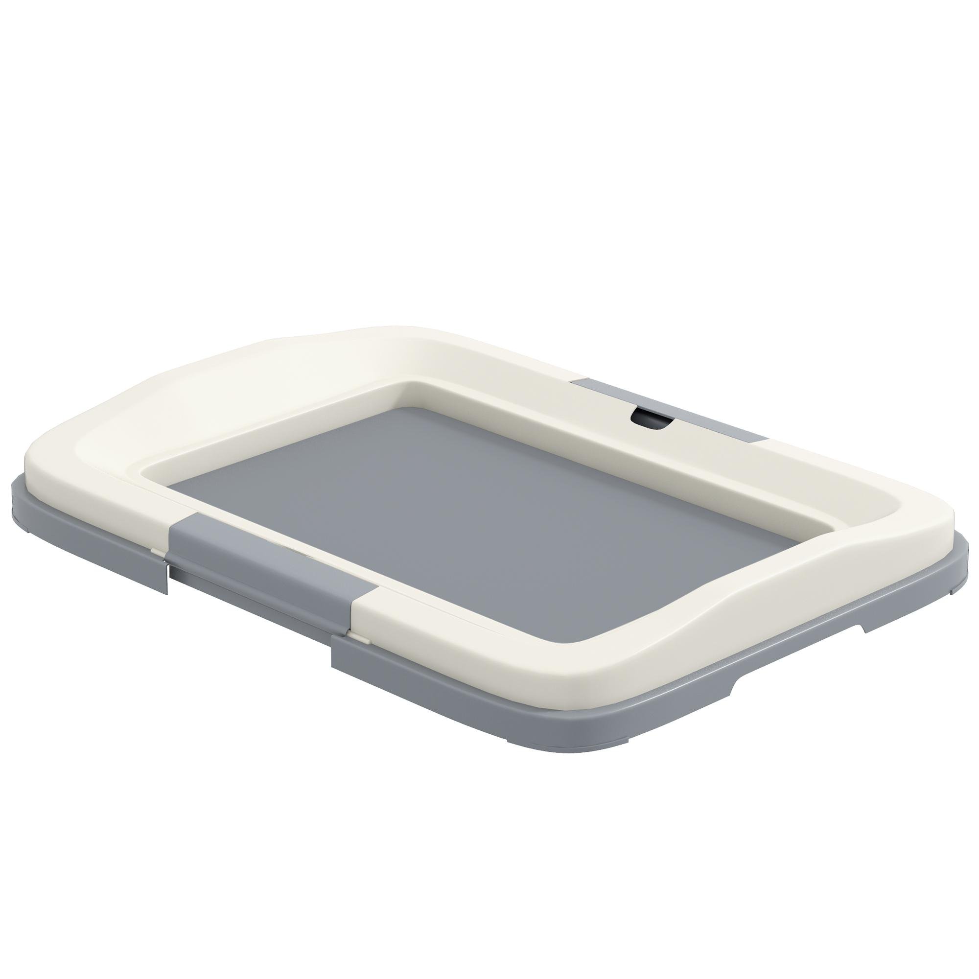 Grey Dog Pee Pad Tray, Detachable Frame, 18.3-Inch