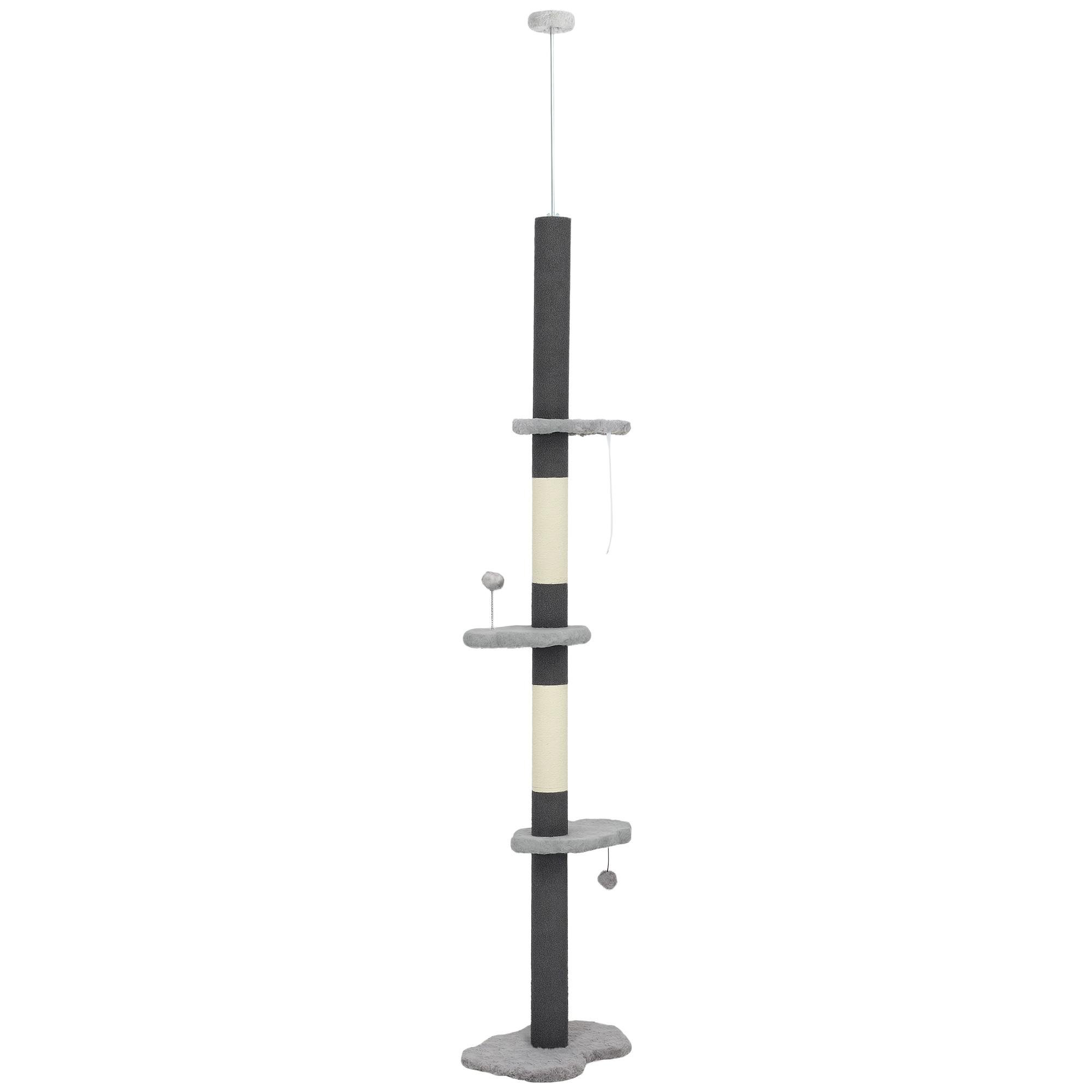 Grey Cloud Perch Cat Tree, Adjustable Height