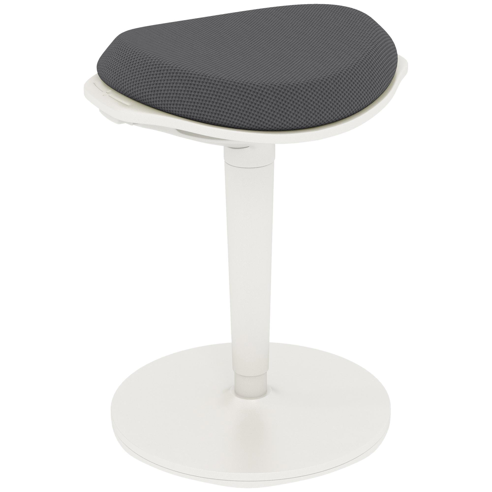 Grey Mesh Wobble Stool, Adjustable Standing Desk Seat