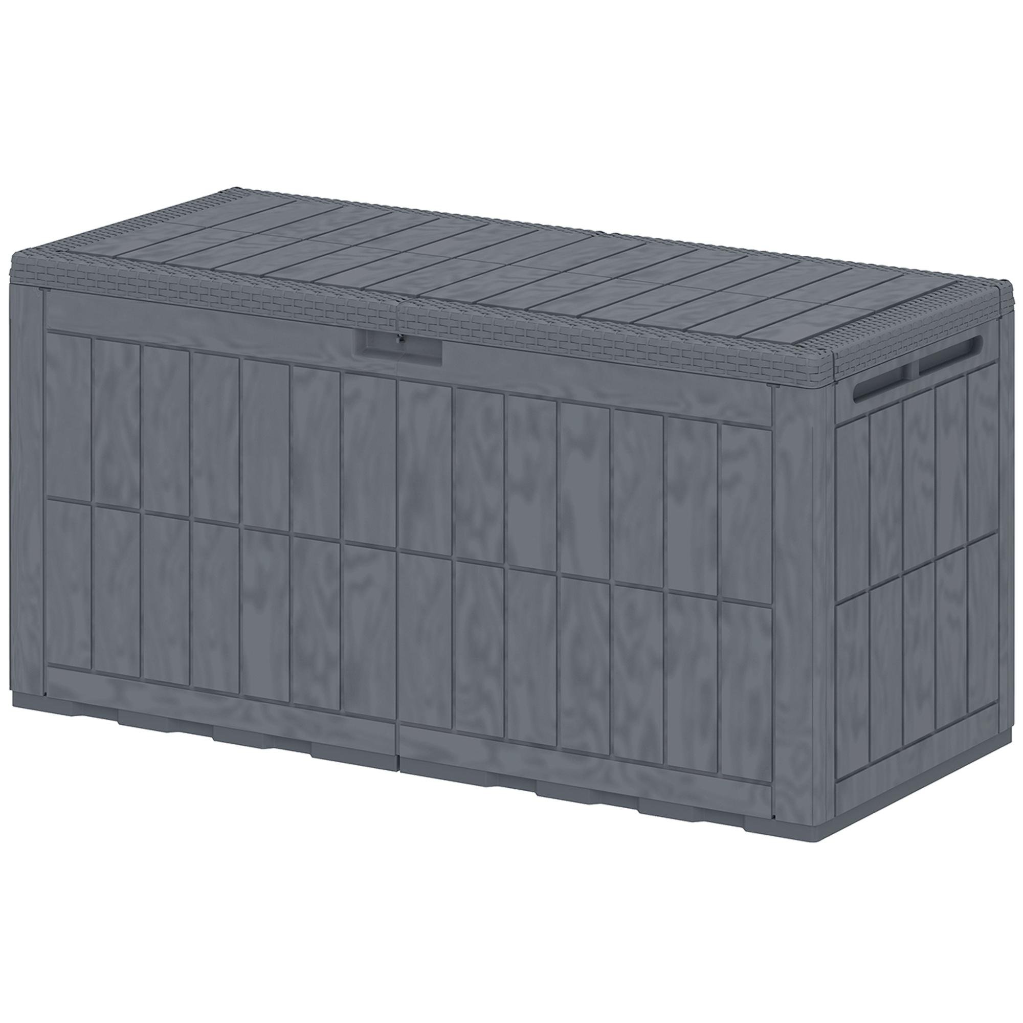 100 Gallon Resin Deck Box with Lockable Lid
