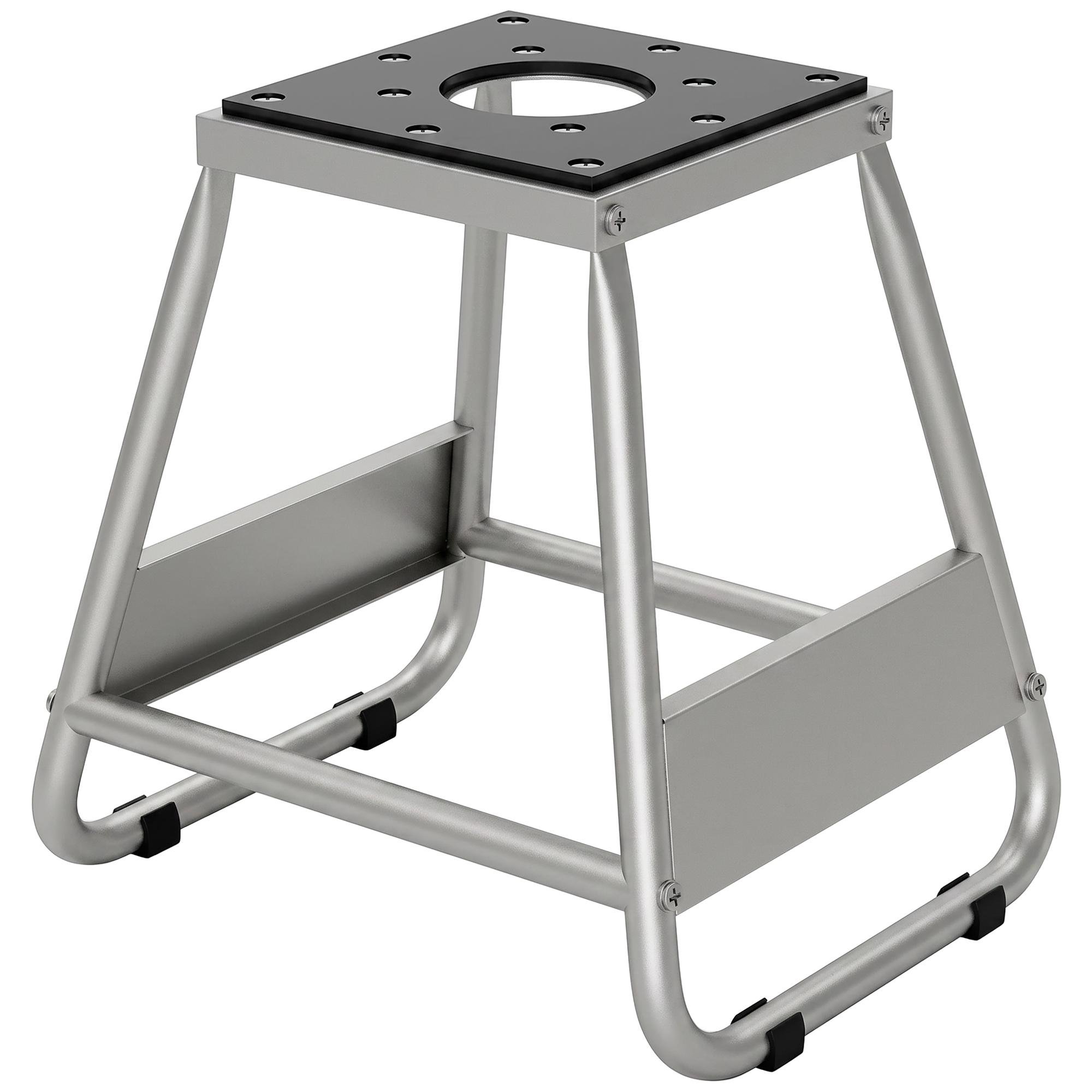 Grey Steel Dirt Bike Stand, 1100 lb Capacity