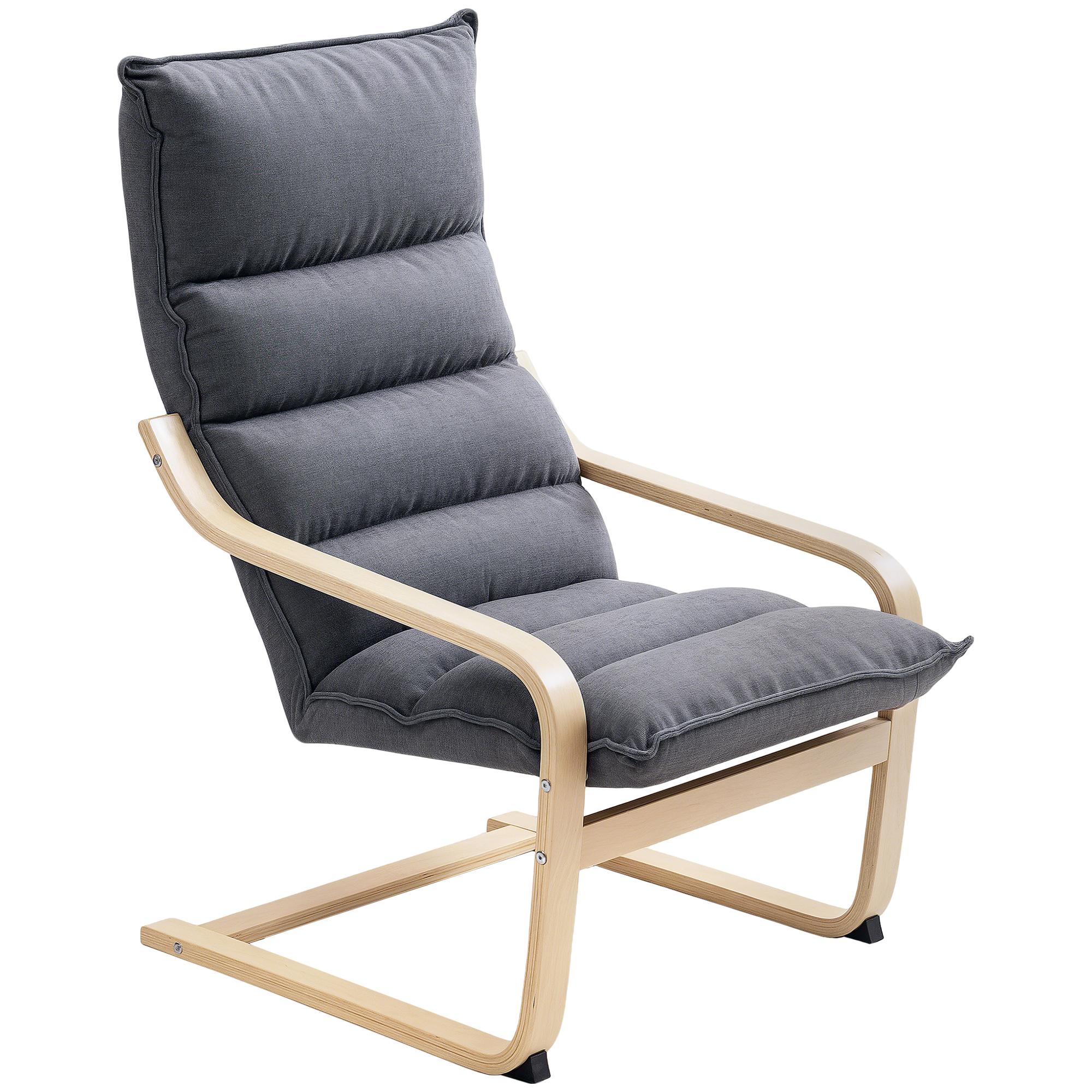 Grey Birch Laminate Rocking Chair with 12 cm Foam