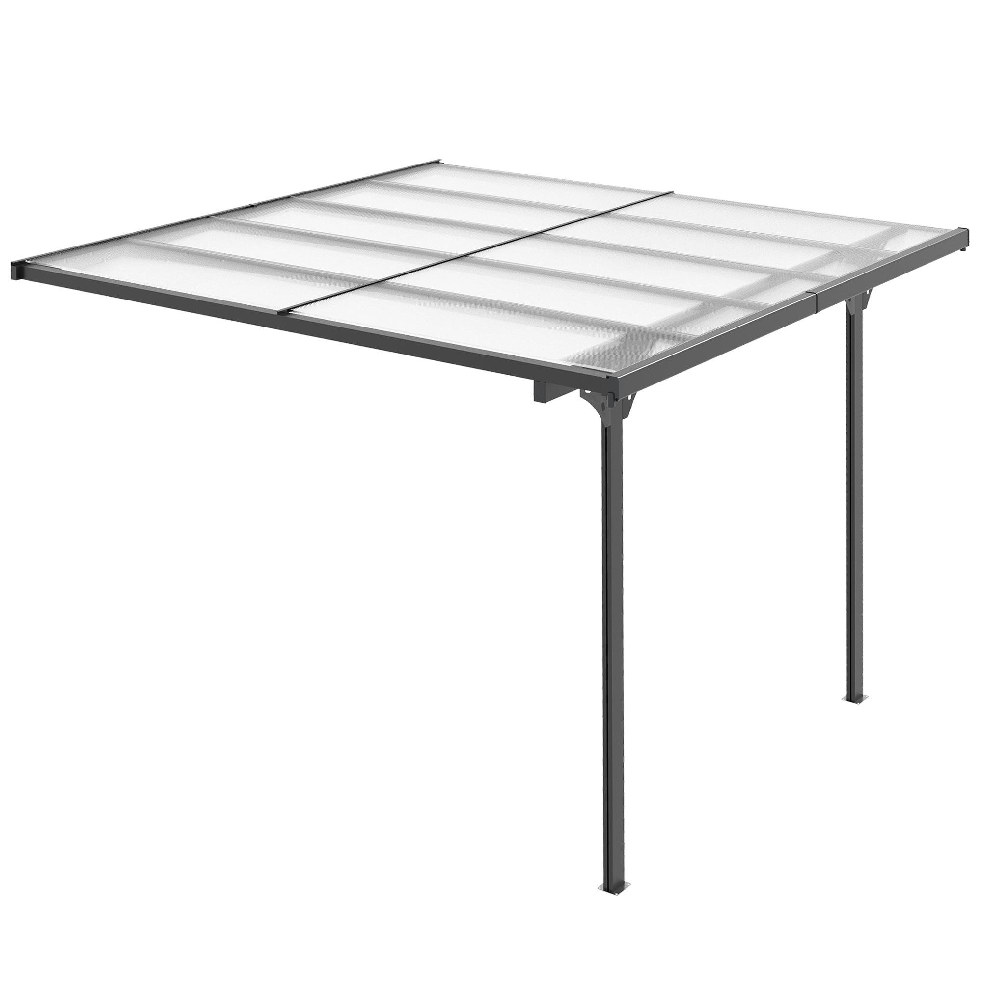 10 x 10 Grey Pergola with Adjustable Height