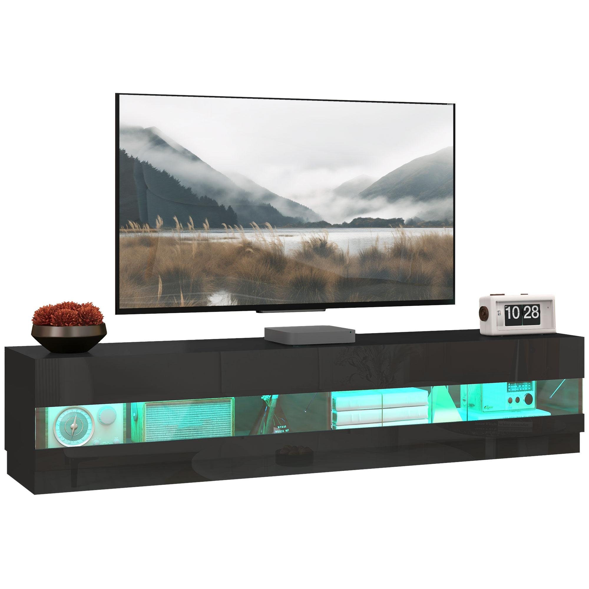 70.9 Inch RGB TV Console with Storage for TVs up to 75"
