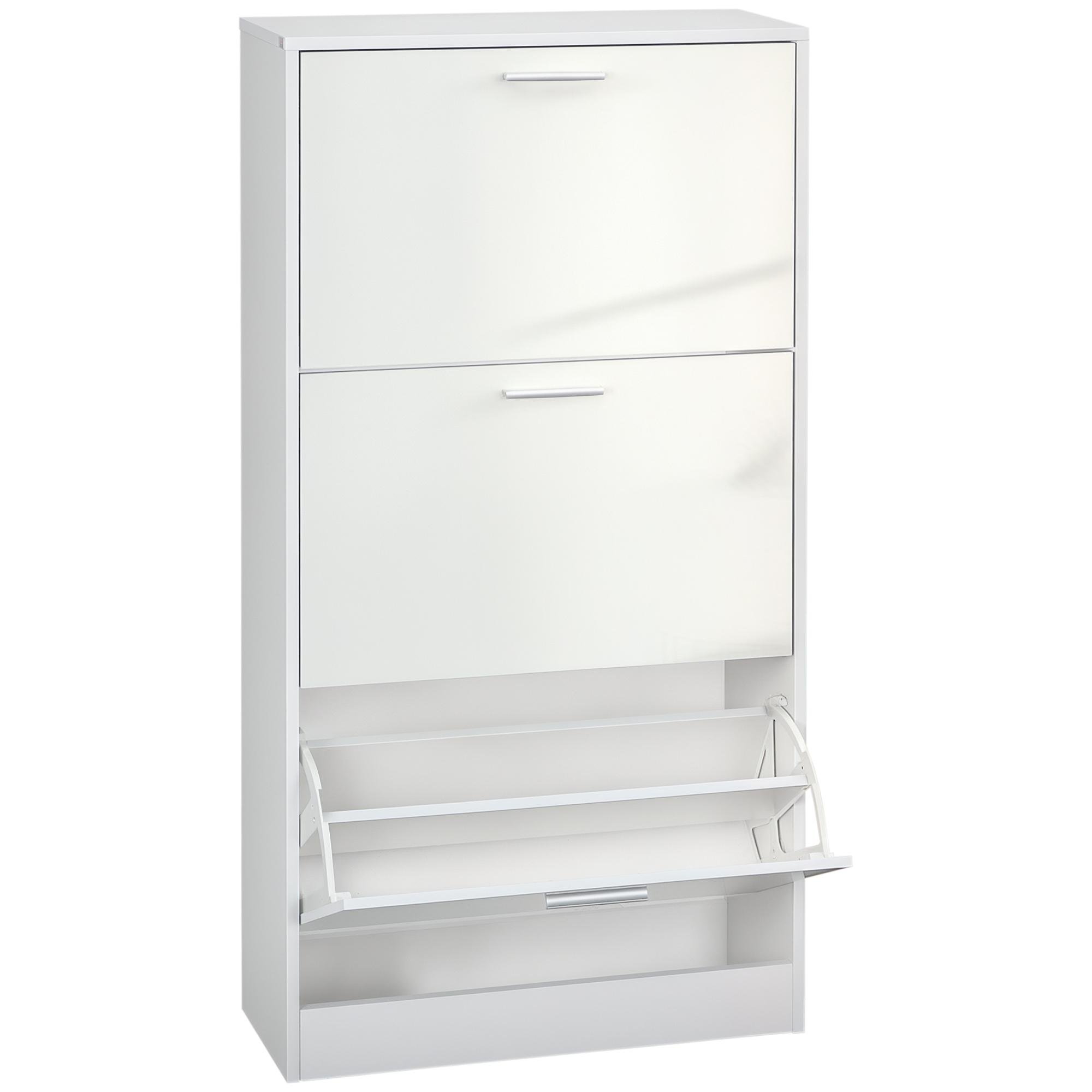 High Gloss 15 Pair Cabinet with Adjustable Shelves
