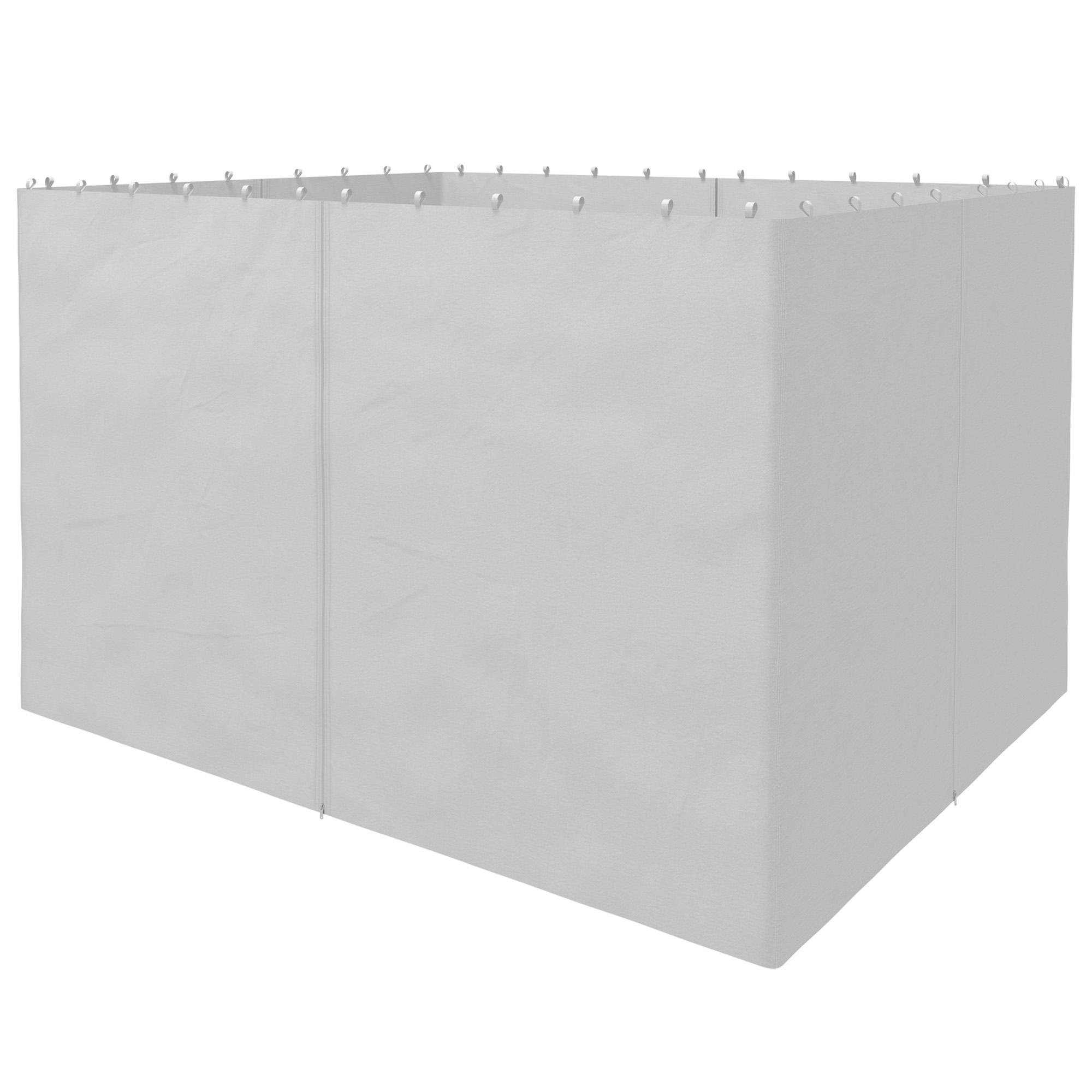 Light Grey 10x12 Polyester Sidewalls with Hooks