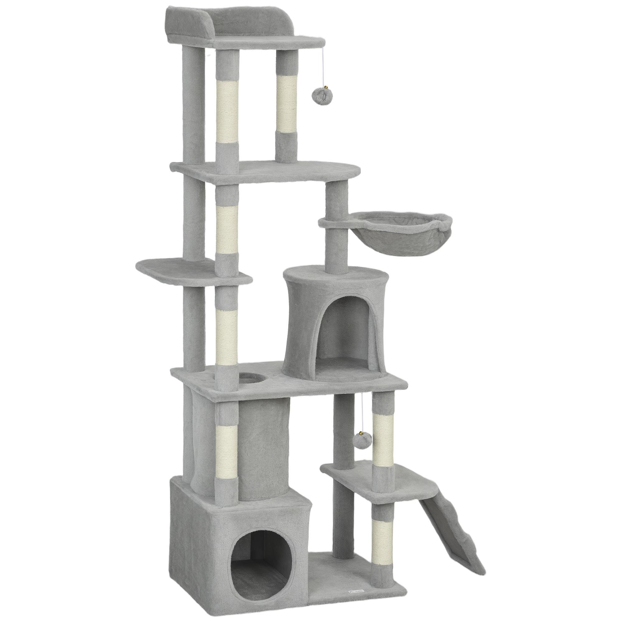 66.9 inch light grey tower with 2 condos