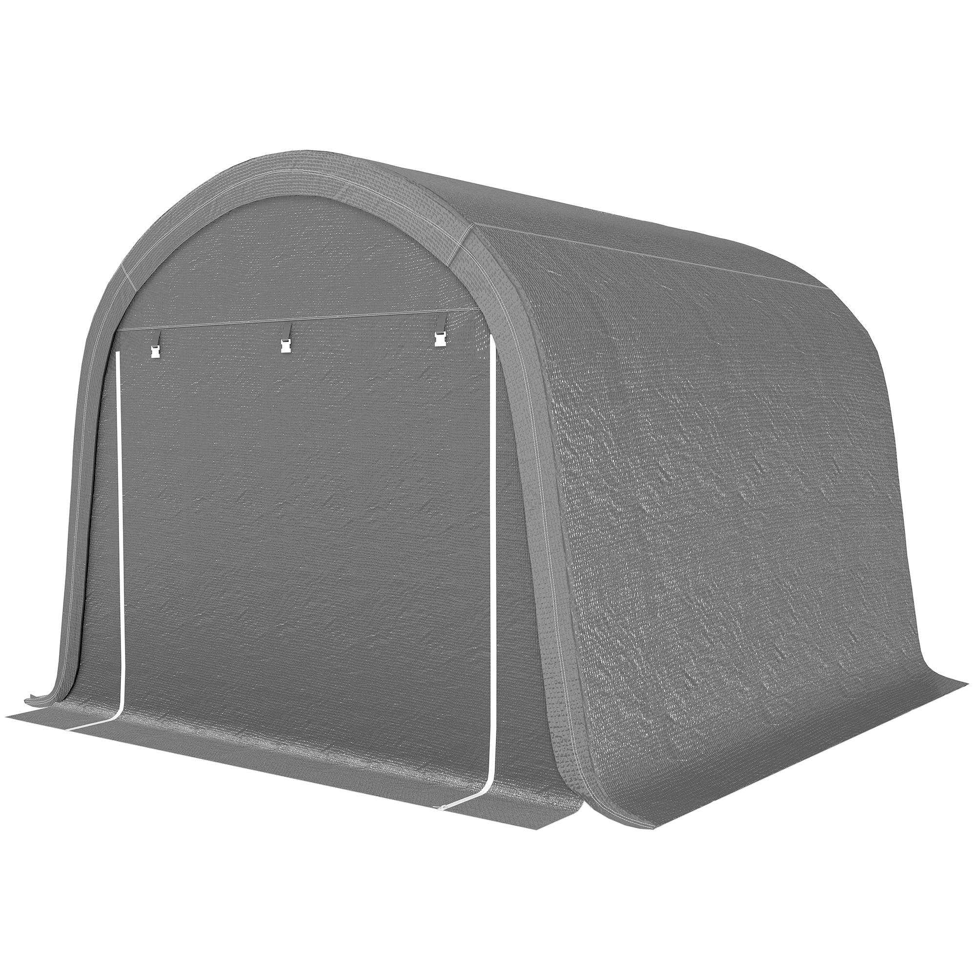 Garden Storage Tent with Galvanized Steel Frame, 10' x 10'