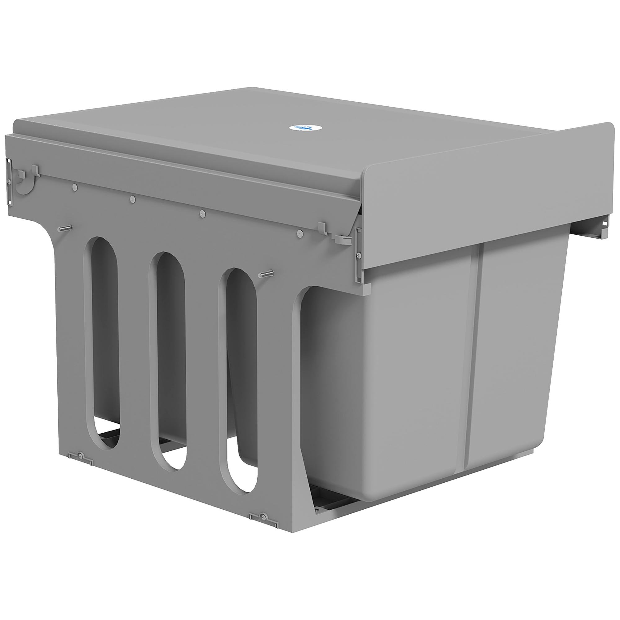15L Dual Pull Out Bin with Removable Compartments