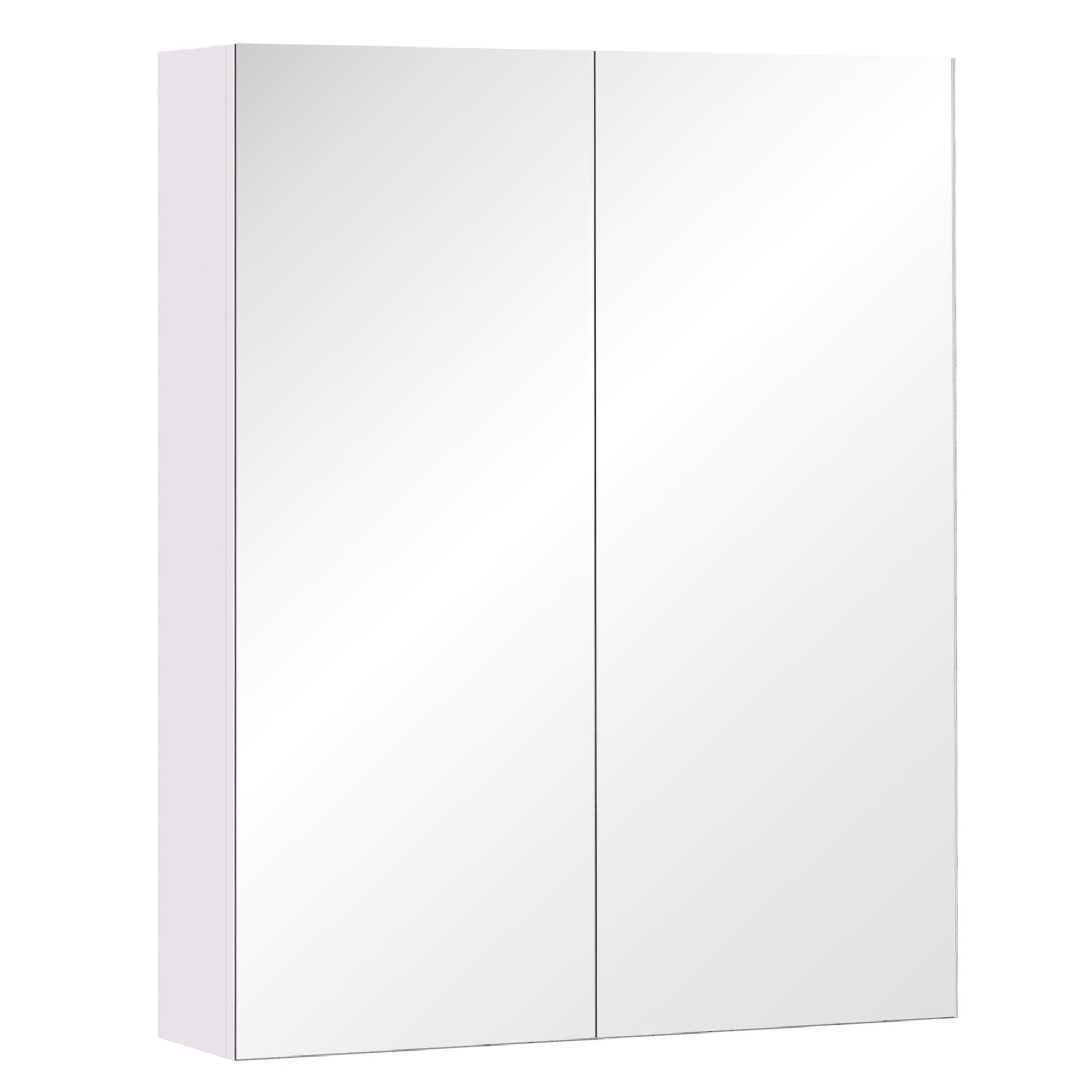Light Lilac Mirror Medicine Cabinet with Adjustable Shelf