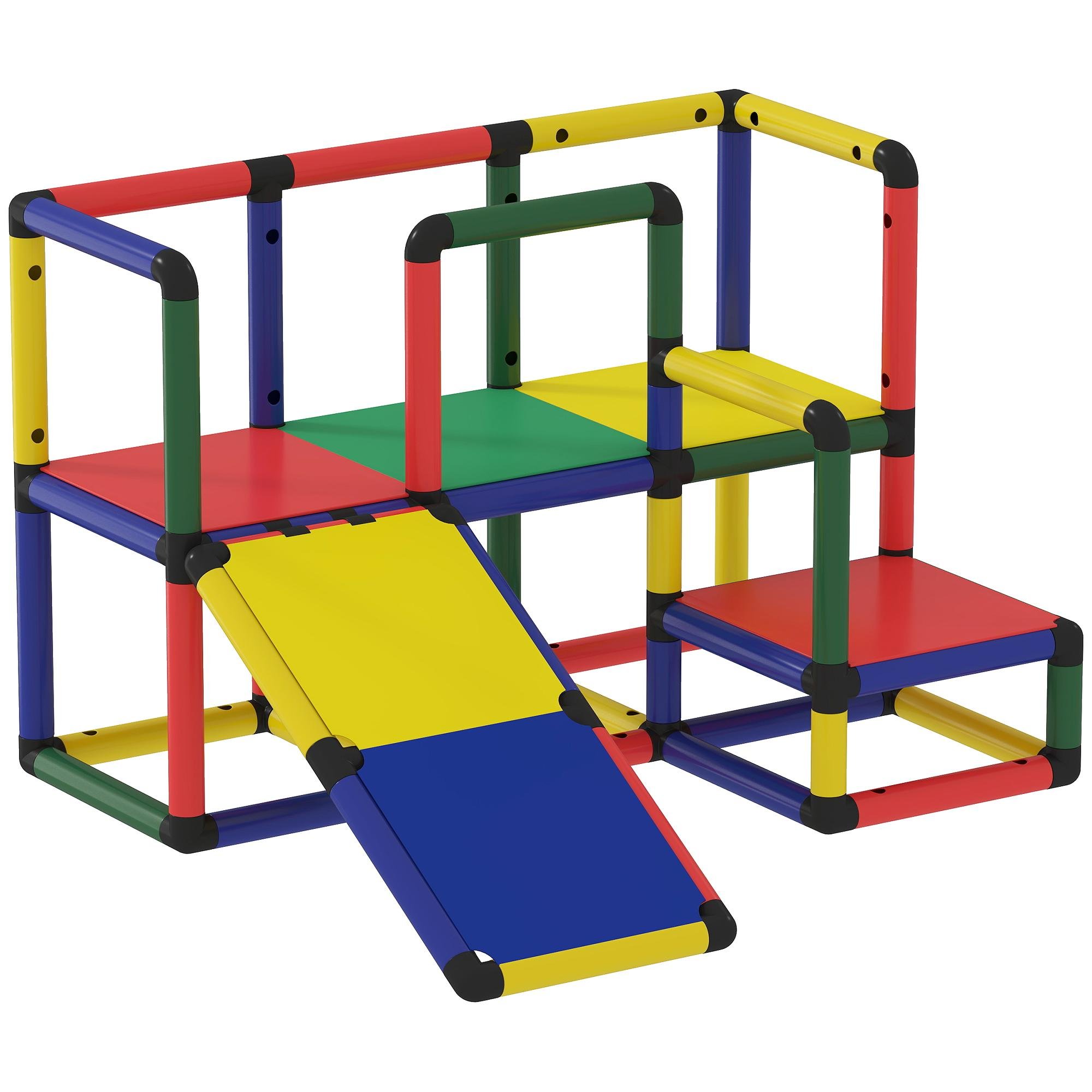 Mixed Colour Kids Climber with Slide for Ages 1-6