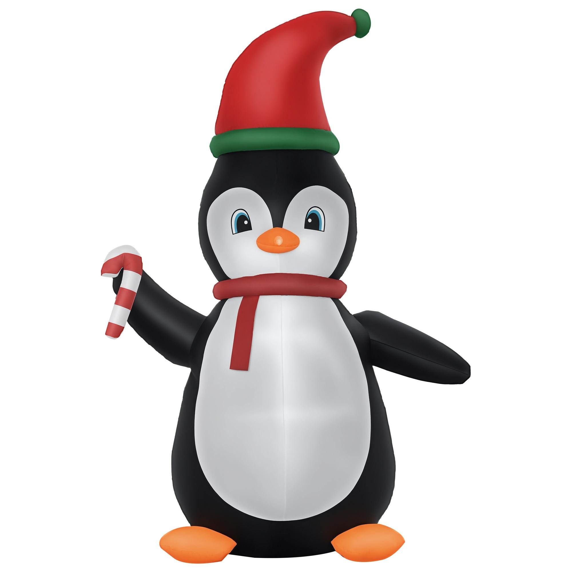 8.2 ft Penguin Inflatable with LED Lights for Christmas