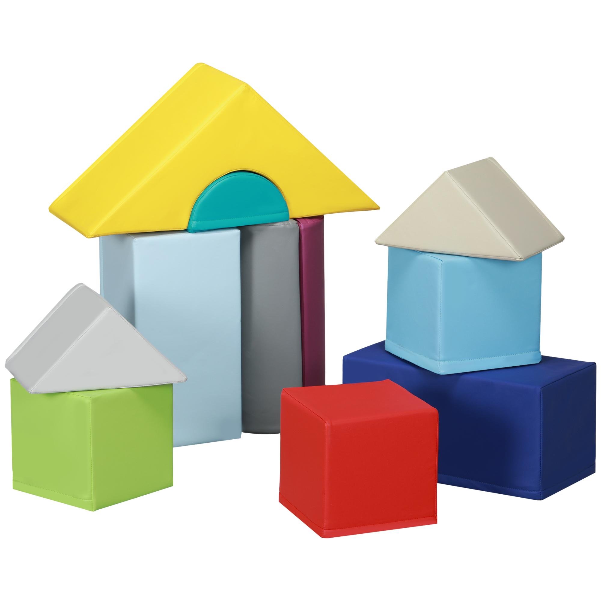Light Colour Soft Play Blocks, 11-Piece Toddler Gym Set