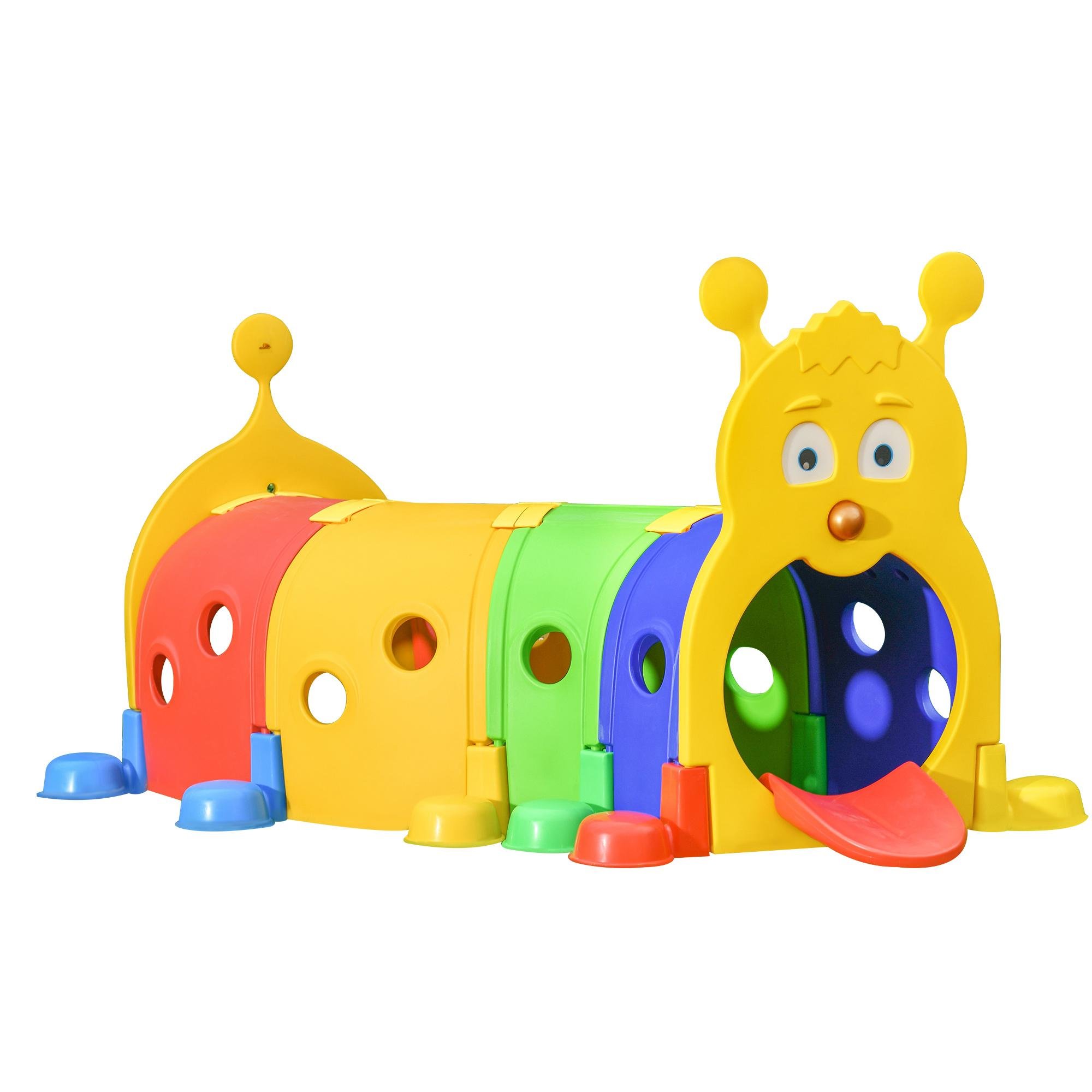 Multicolour HDPE Play Tunnel for Kids, 3-6 Years