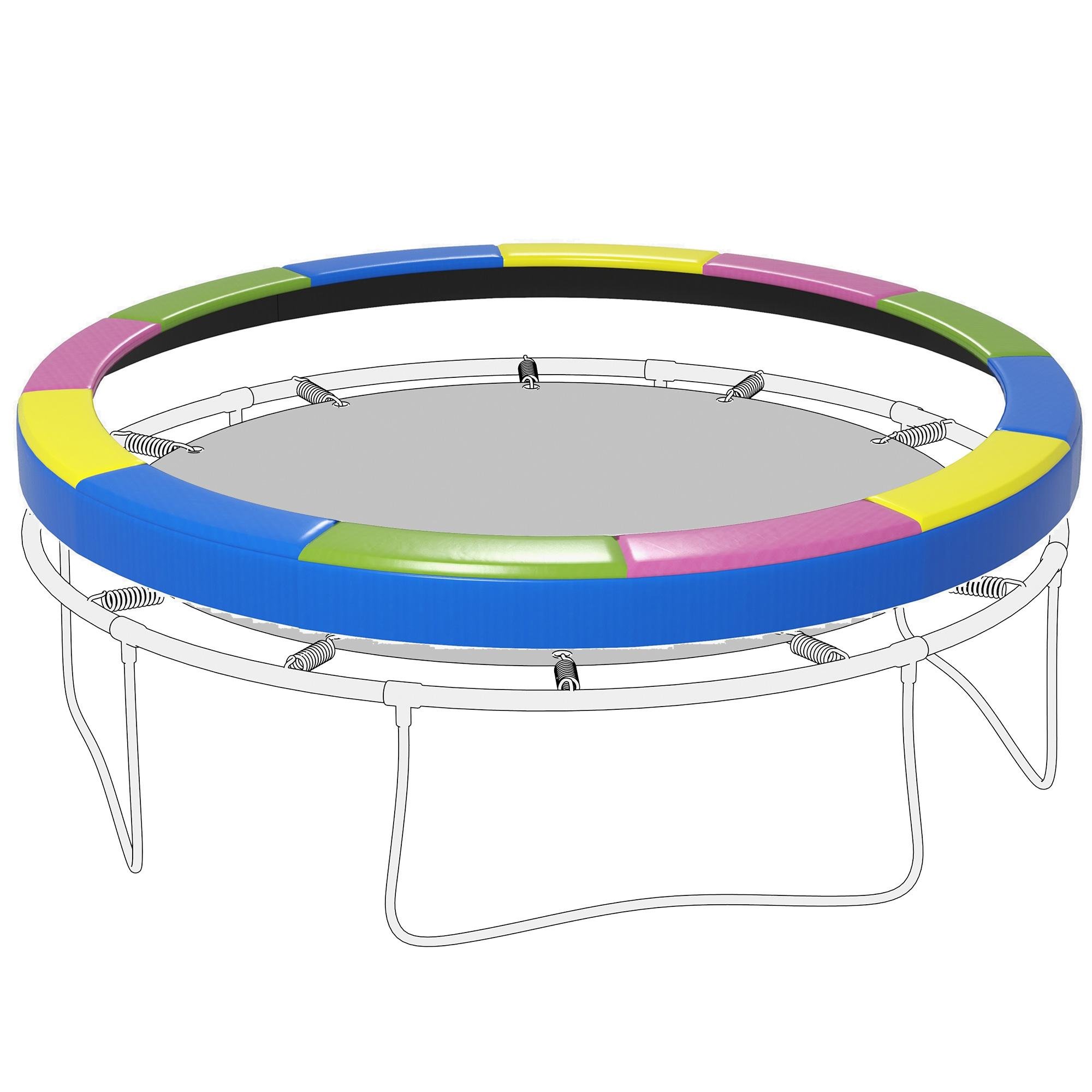 14ft Multicolour Trampoline Pad with EPE Foam Cover