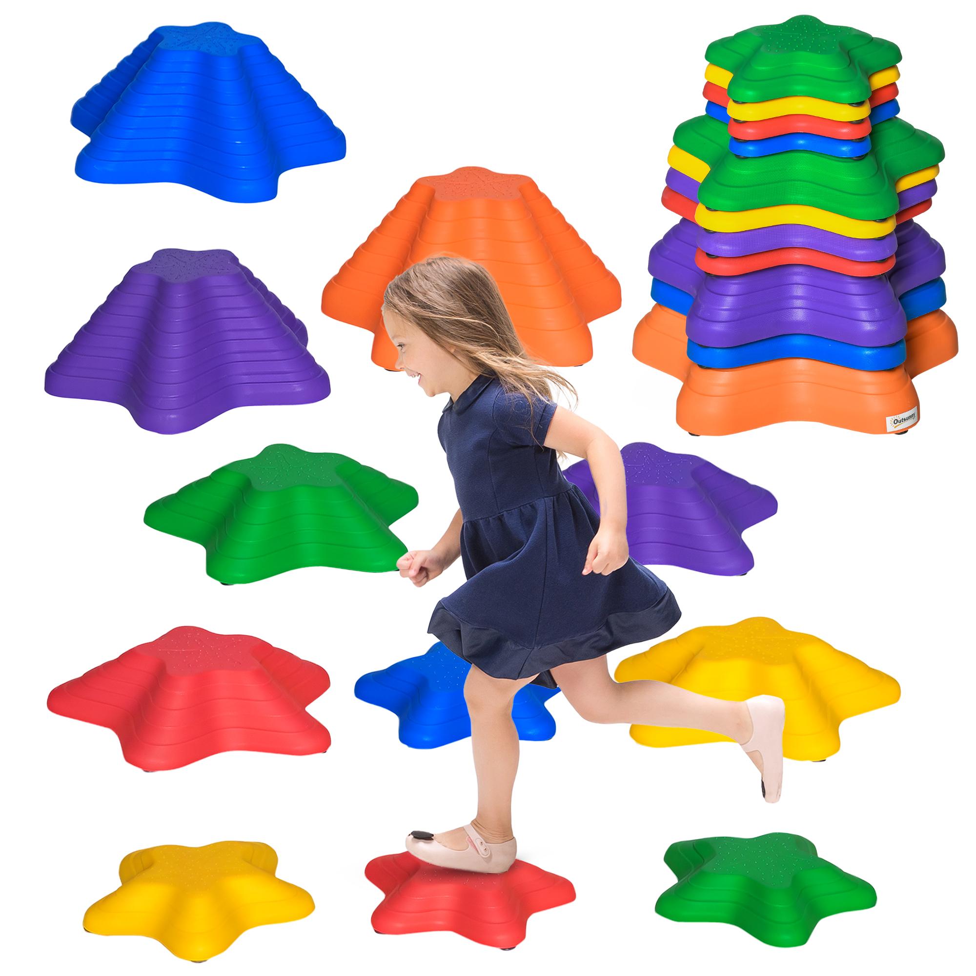 Multicolour PP stepping stones with stackable design