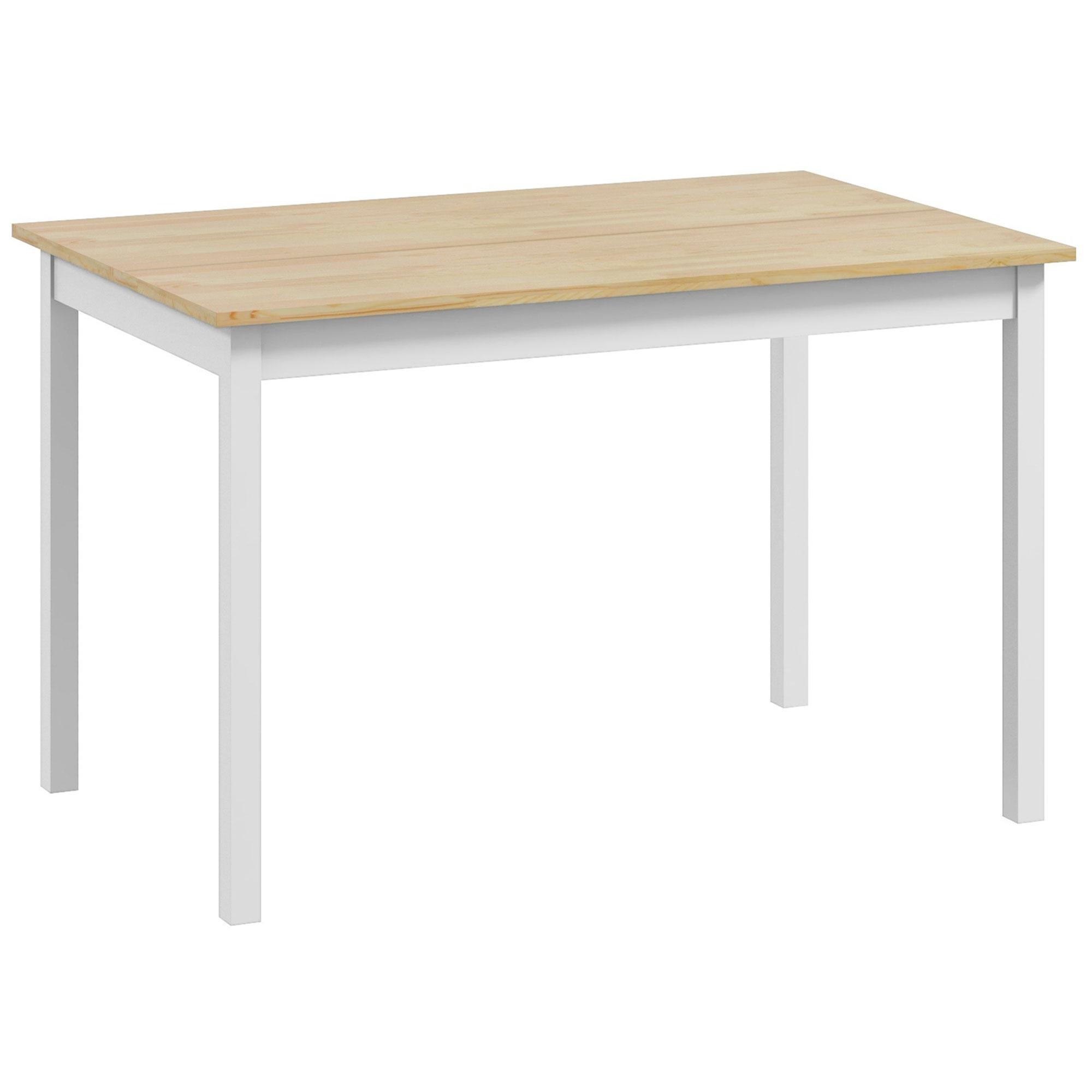 Natural Pine Four Seat Table with Farmhouse Style