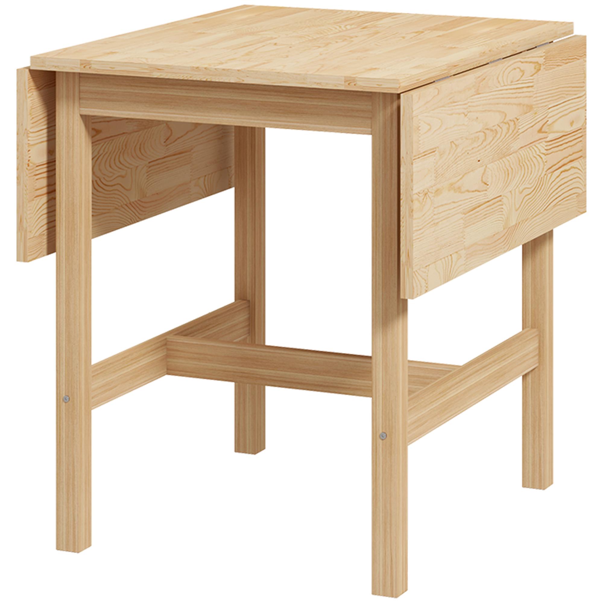 Natural Pine 46 Inch Table with Drop Leaves