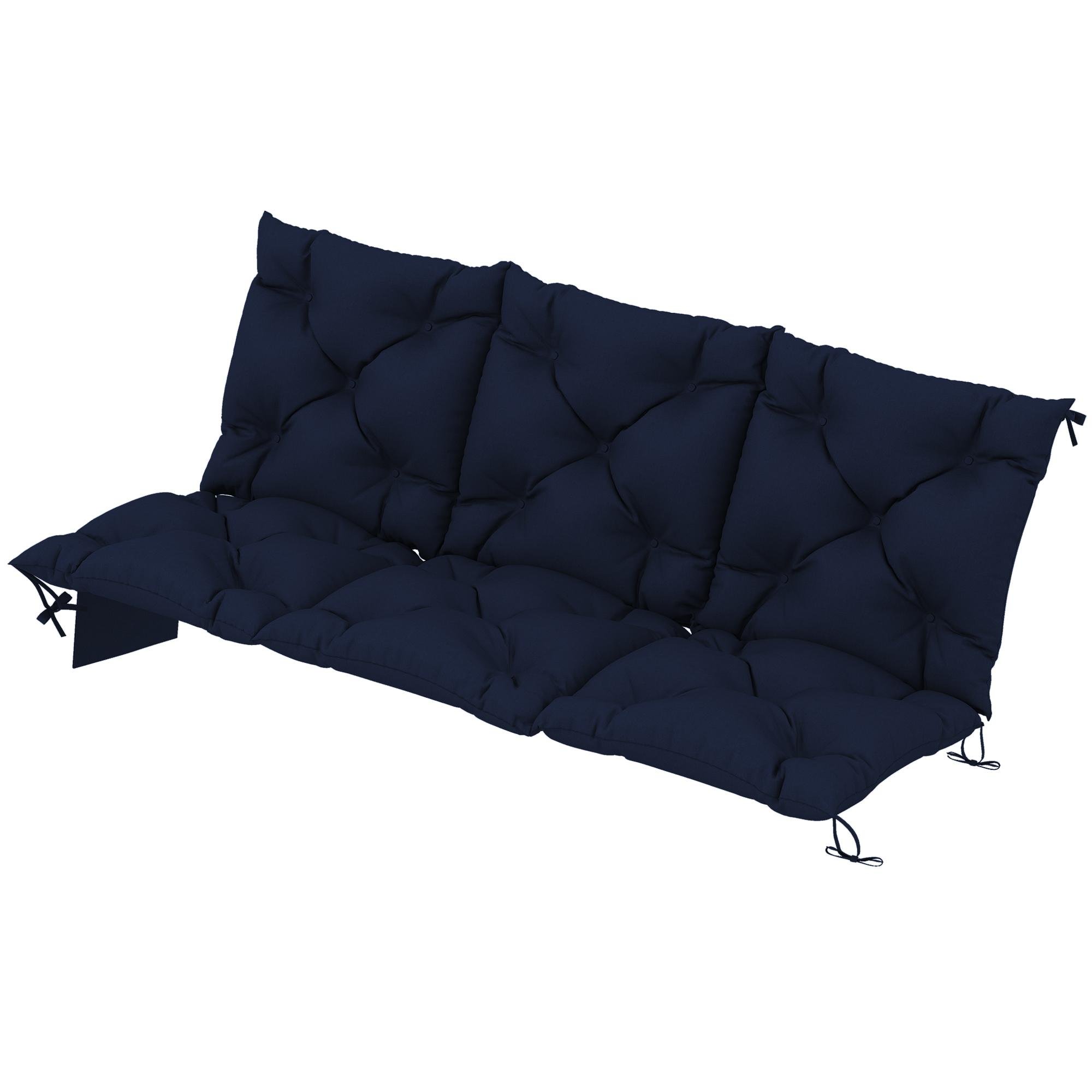 Navy Blue Swing Bench Pad, Water-Repellent, 59.1 x 39.4 in