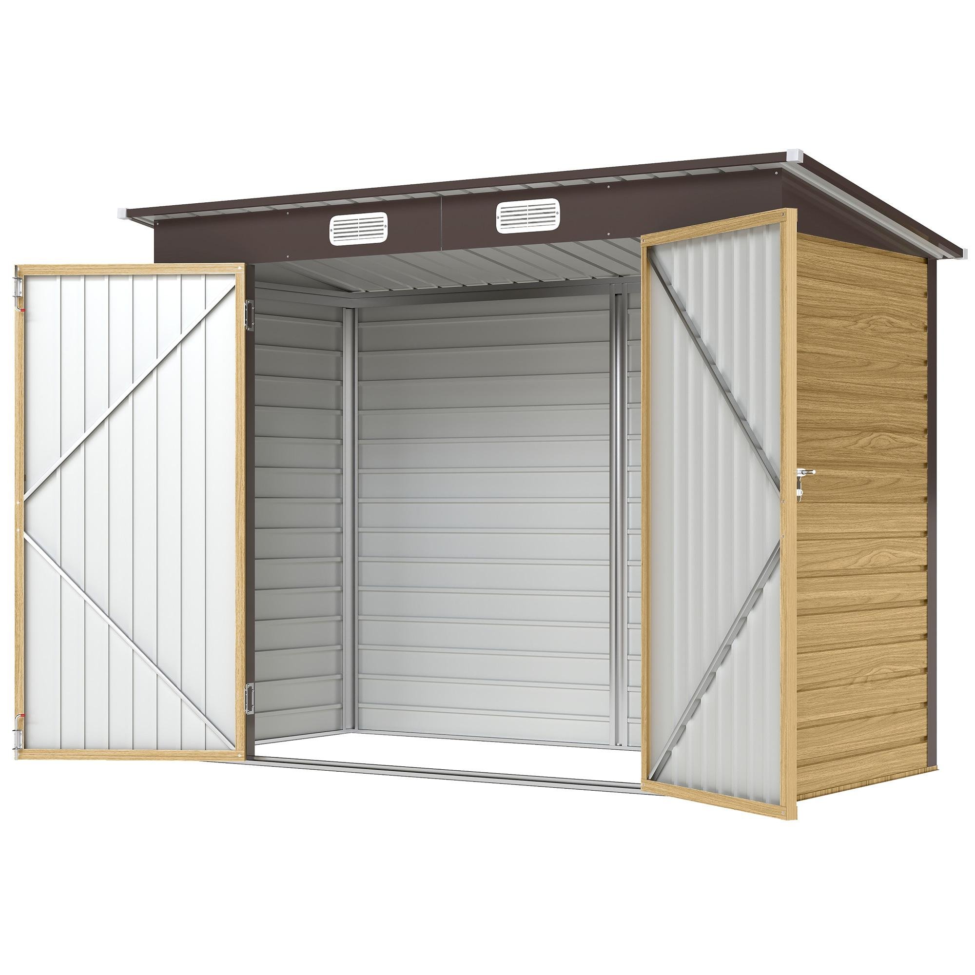 Oak 8x4 Garden Shed with Double Doors