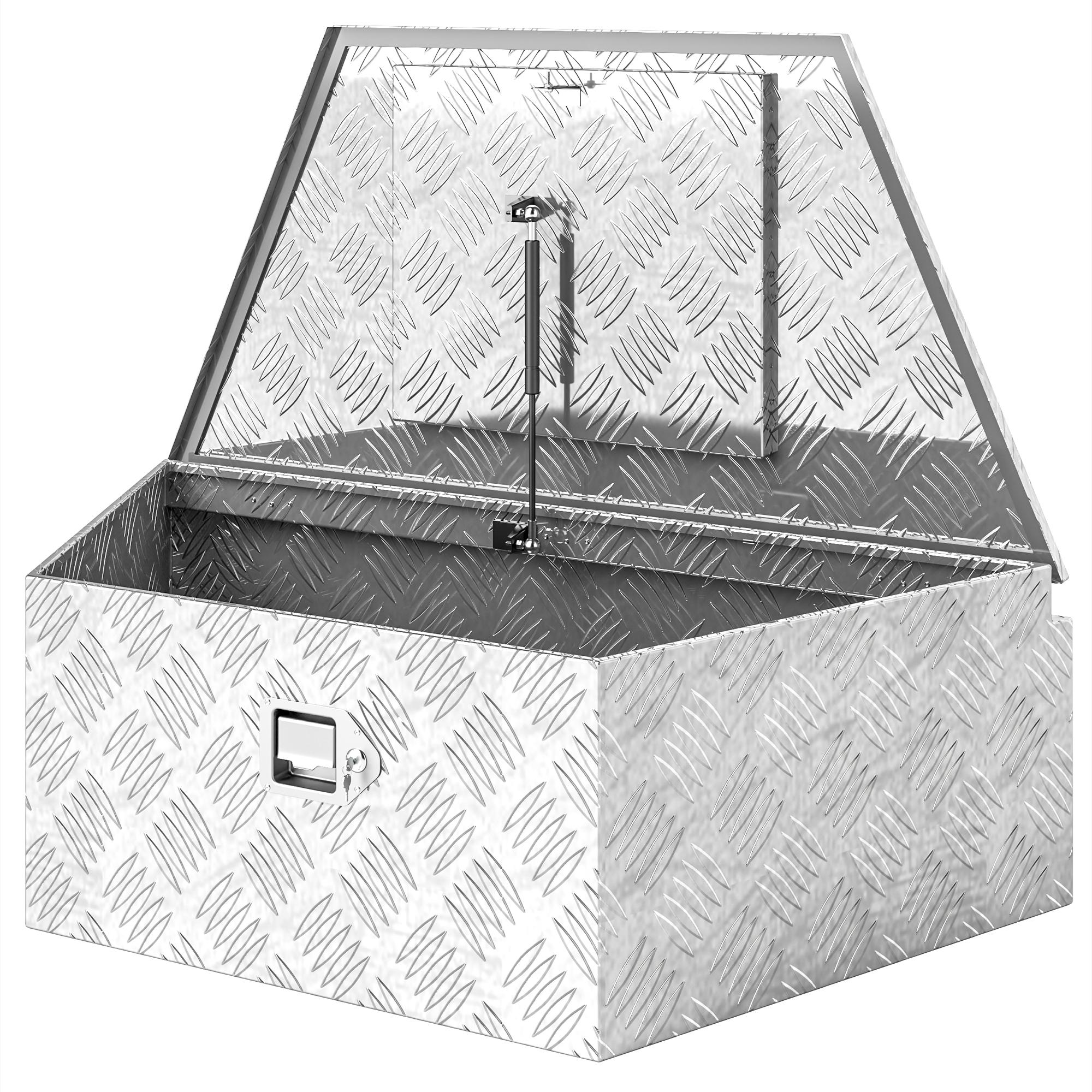 39 inch aluminium tongue box with lock for trailers