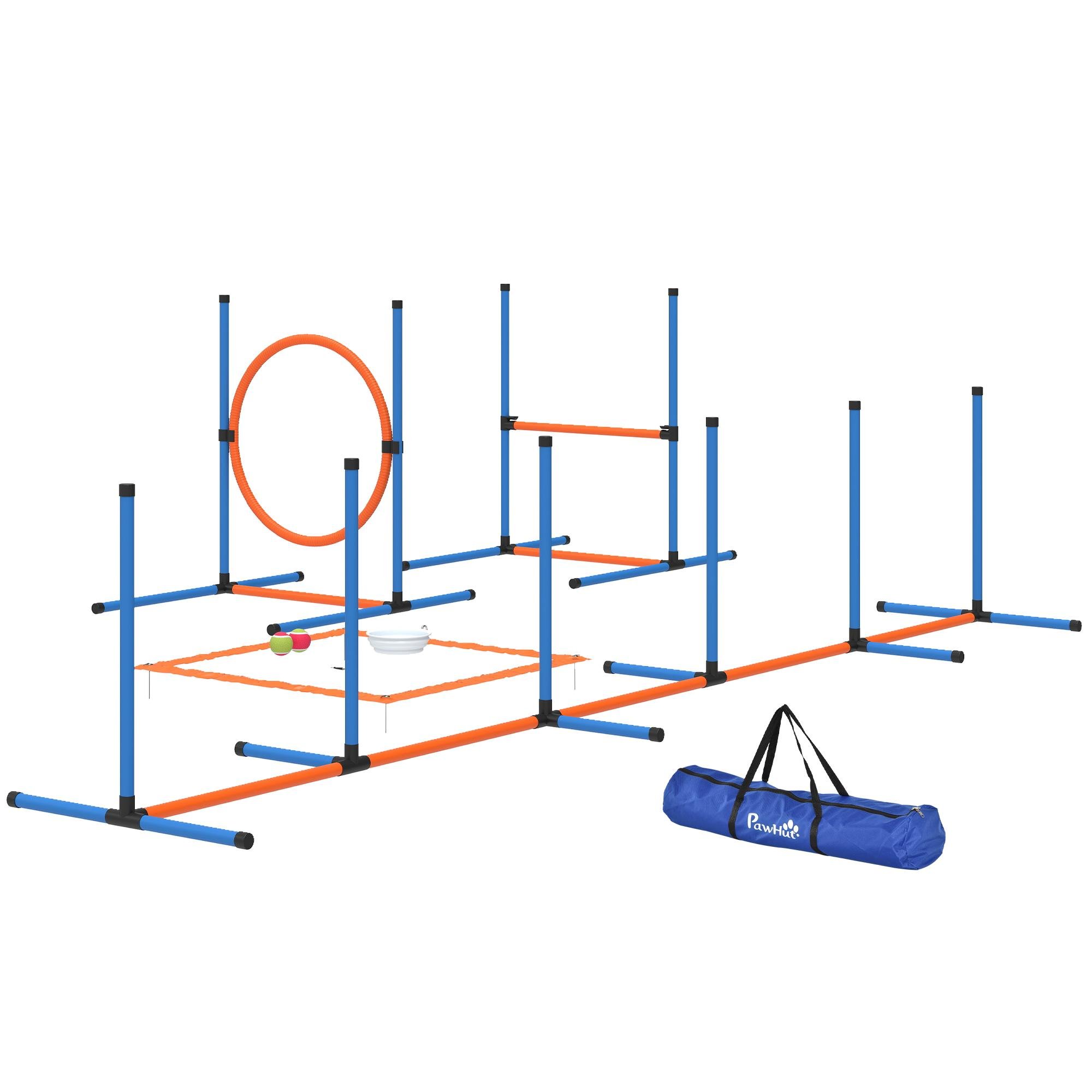 Portable Dog Agility Kit, Adjustable 5-Piece Set