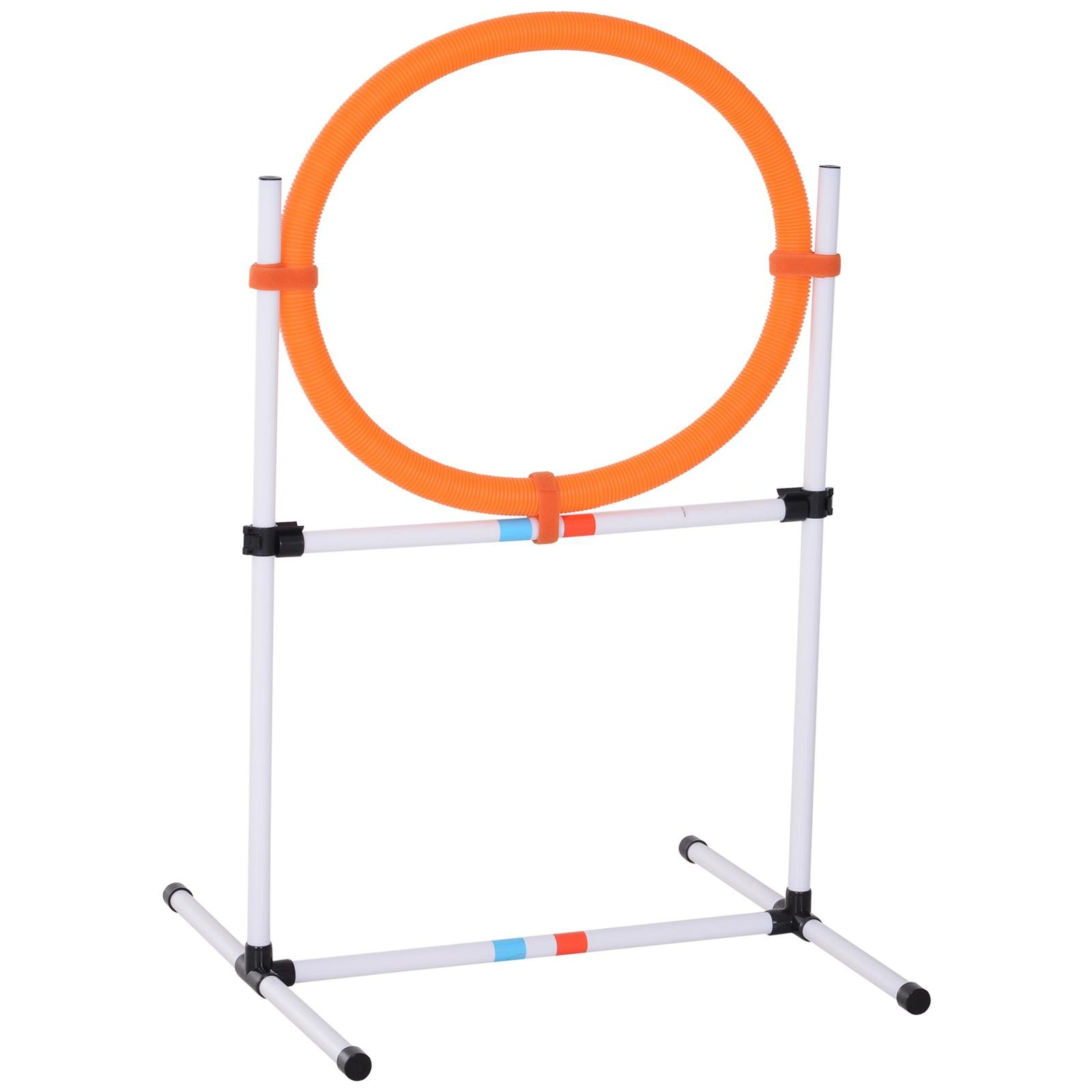 PE Dog Agility Jump, Adjustable 2-in-1 Ring