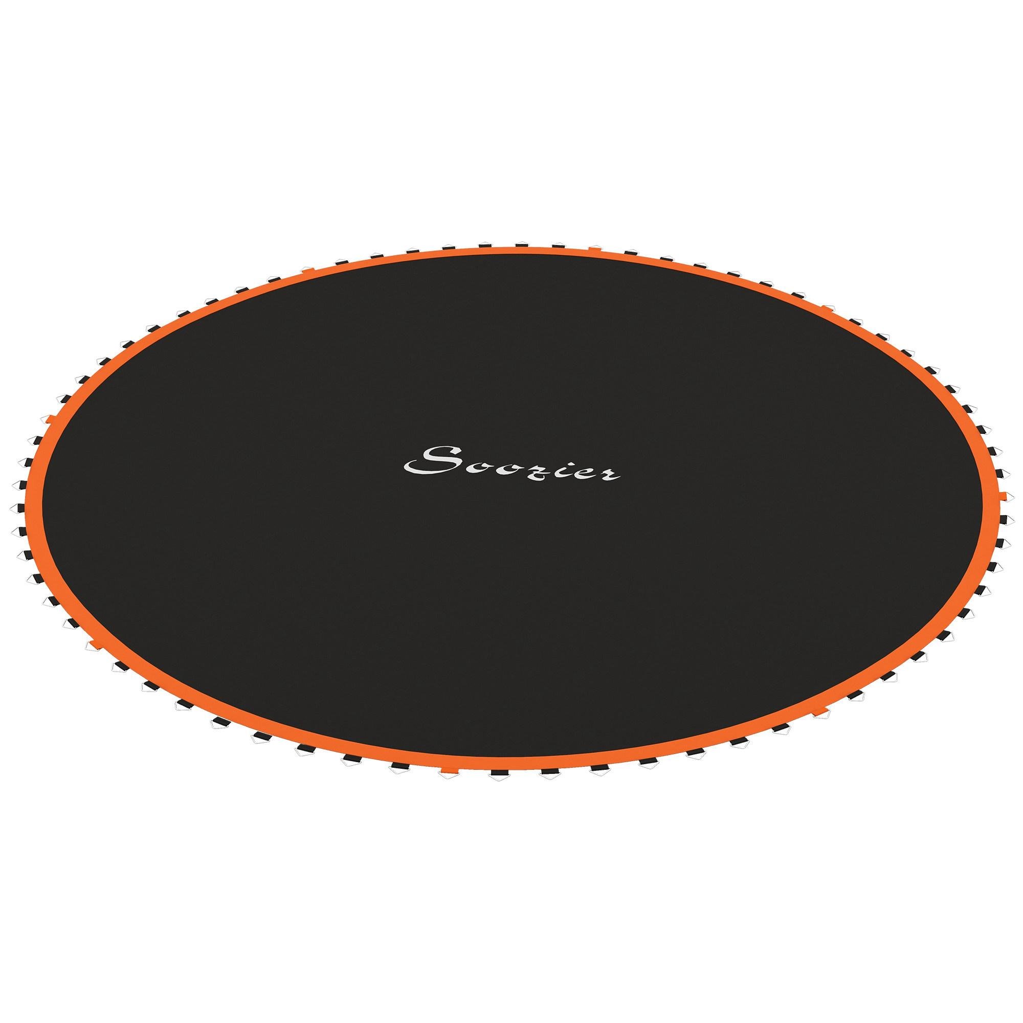 Orange 12 ft Trampoline Mat with 72 V-Rings and Tool