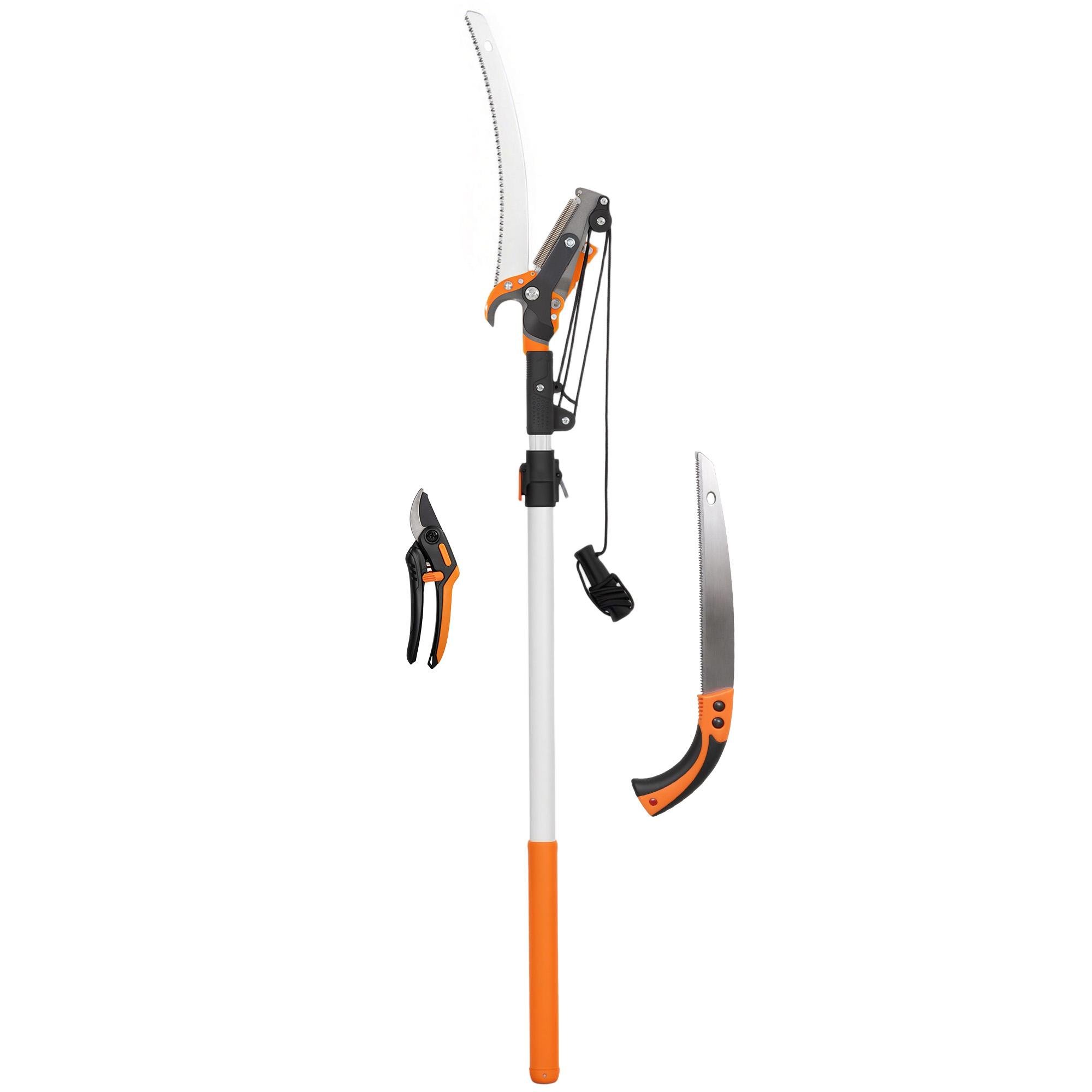 Orange Telescopic Pruning Saw Set for Branches