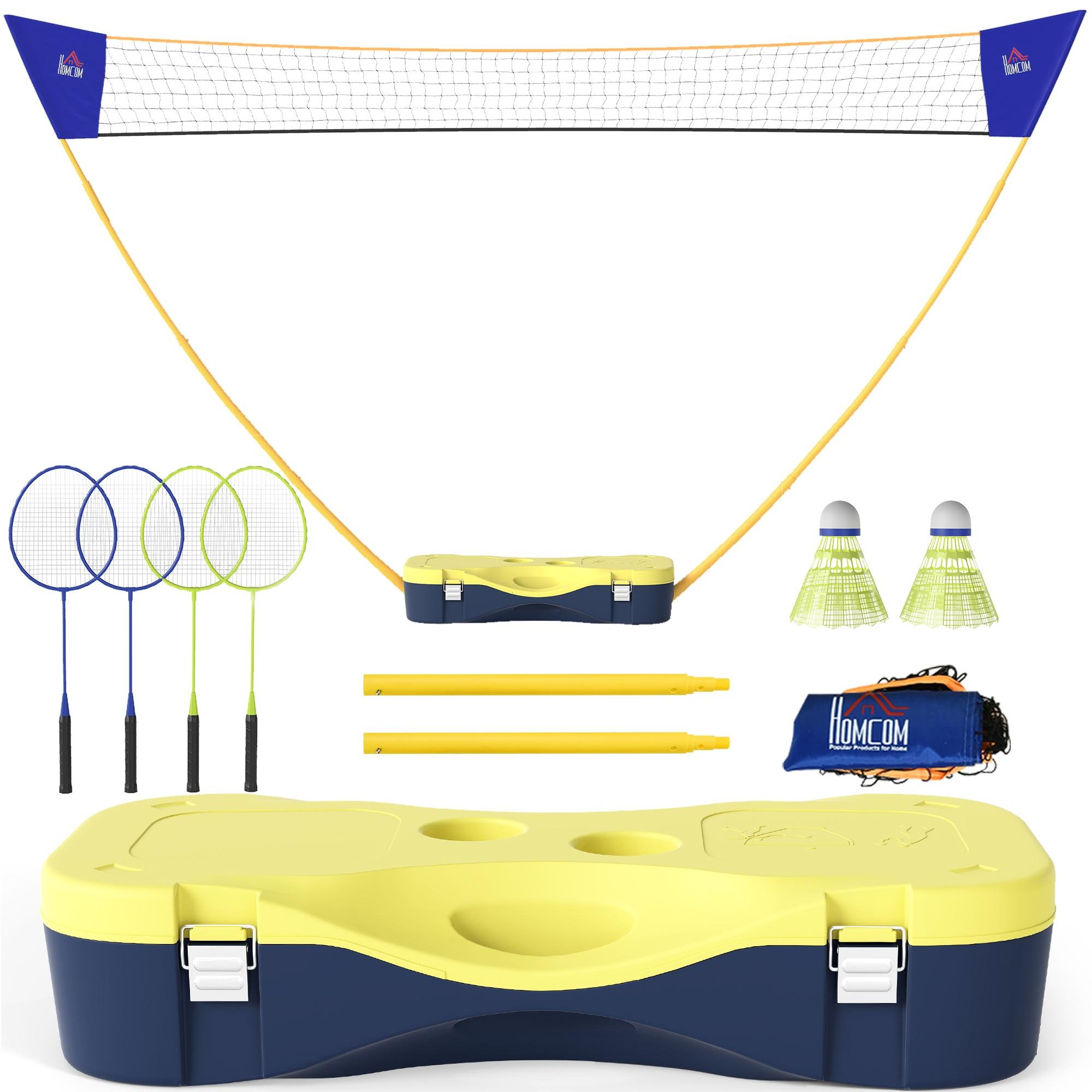 PE Badminton Net Set with Carrying Suitcase, 112.5-Inch