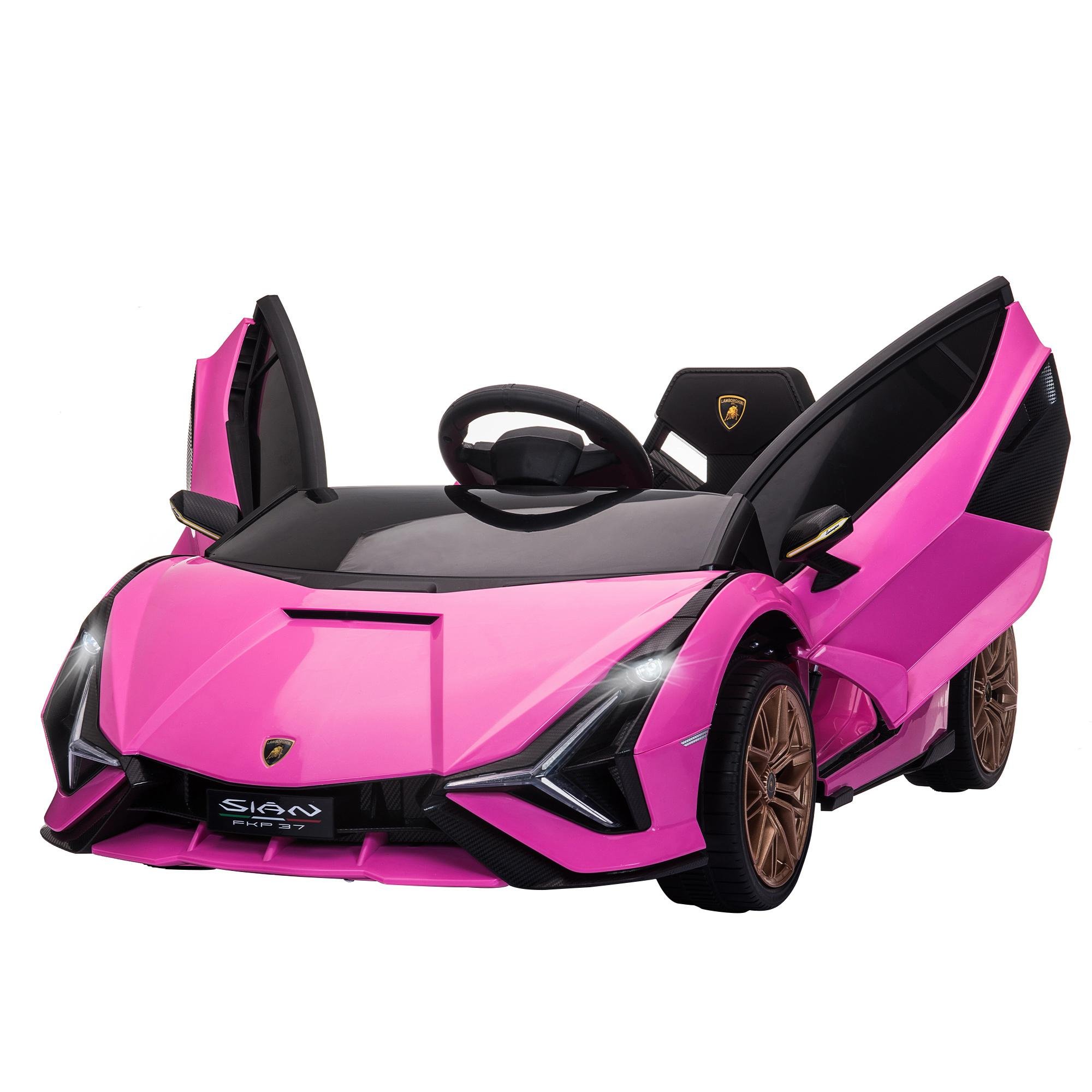 Pink 12V Remote Electric Car with Dual Motors