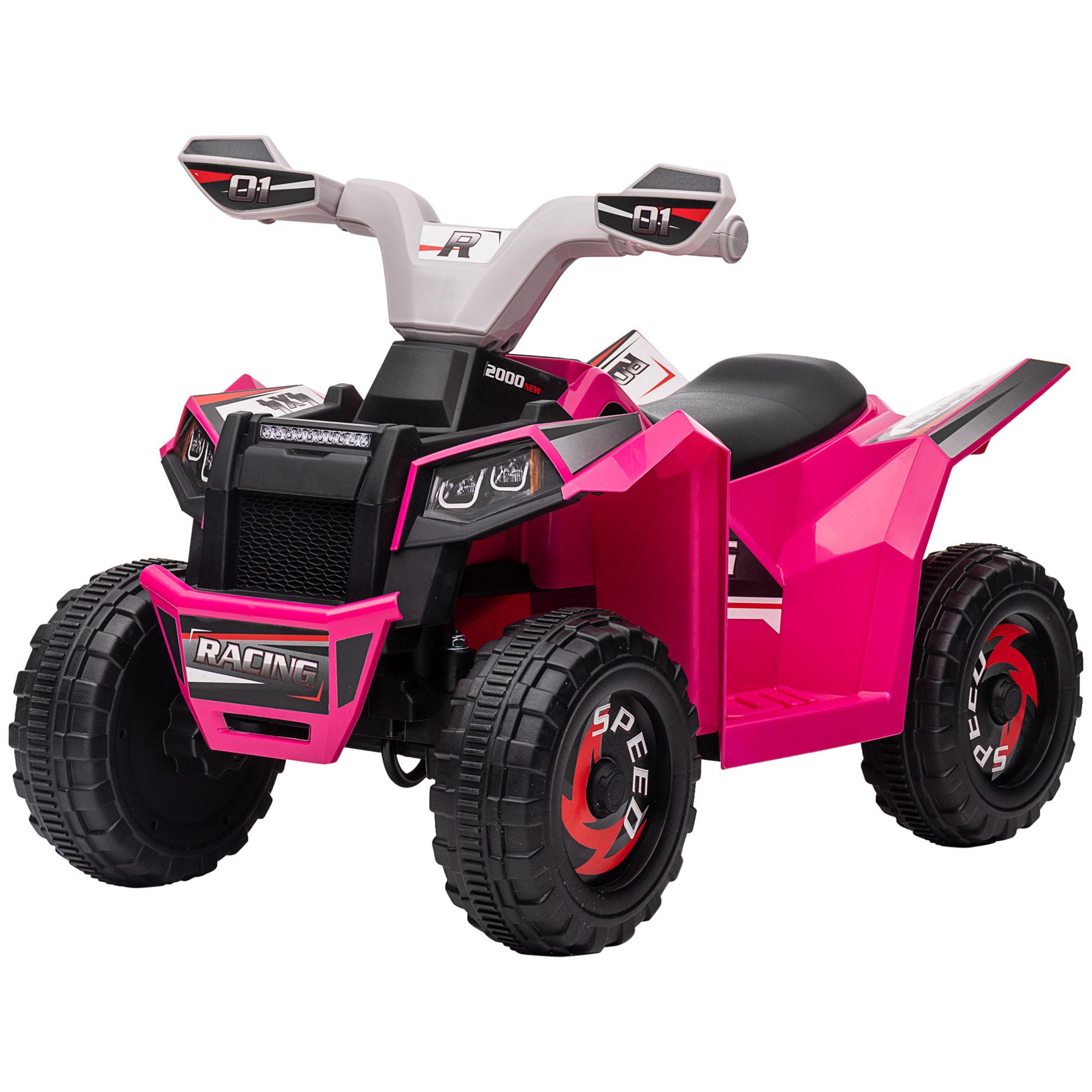 Pink 6V Toddler Electric Quad with Forward and Reverse