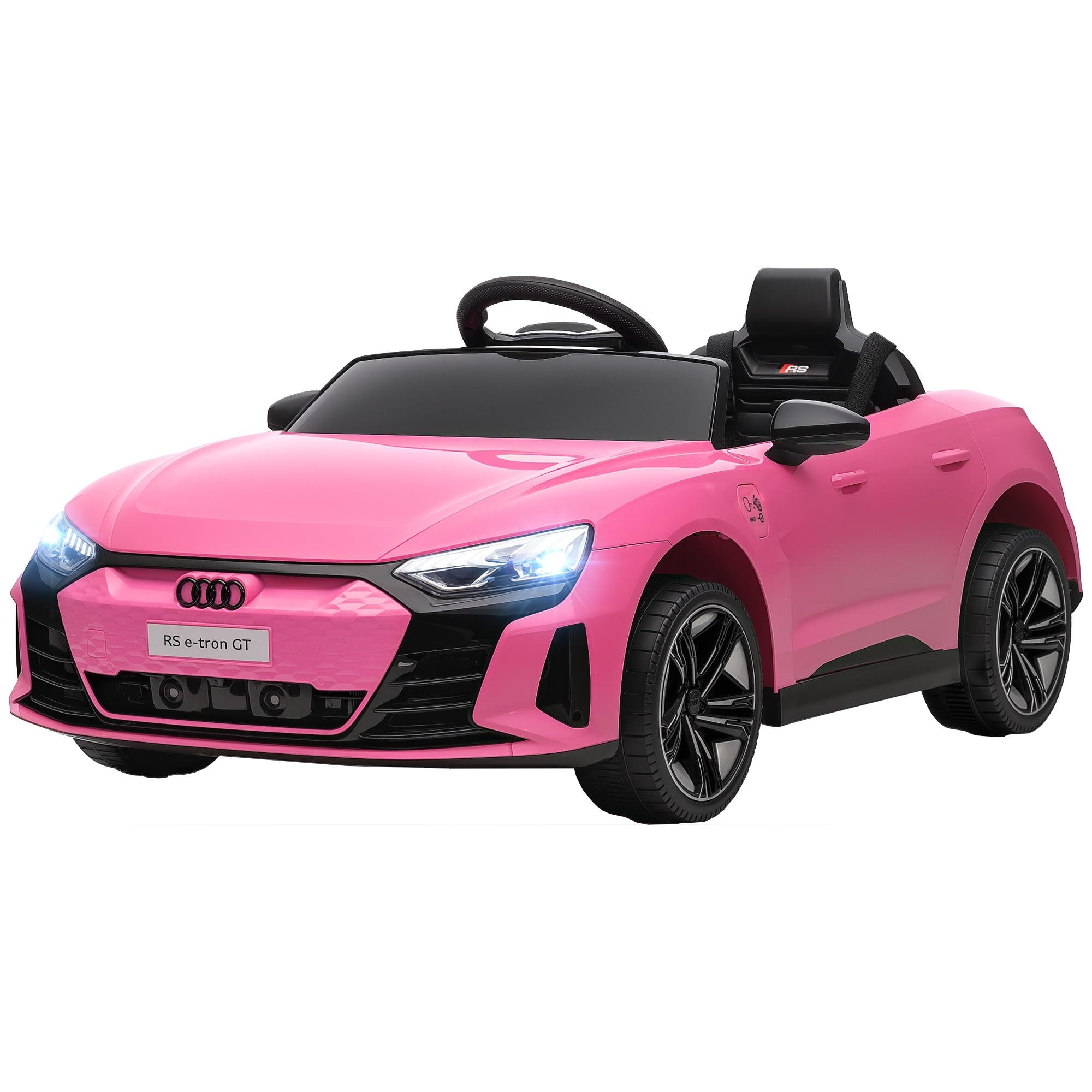 Pink 12V Licensed Kids Car with Parent Remote Control
