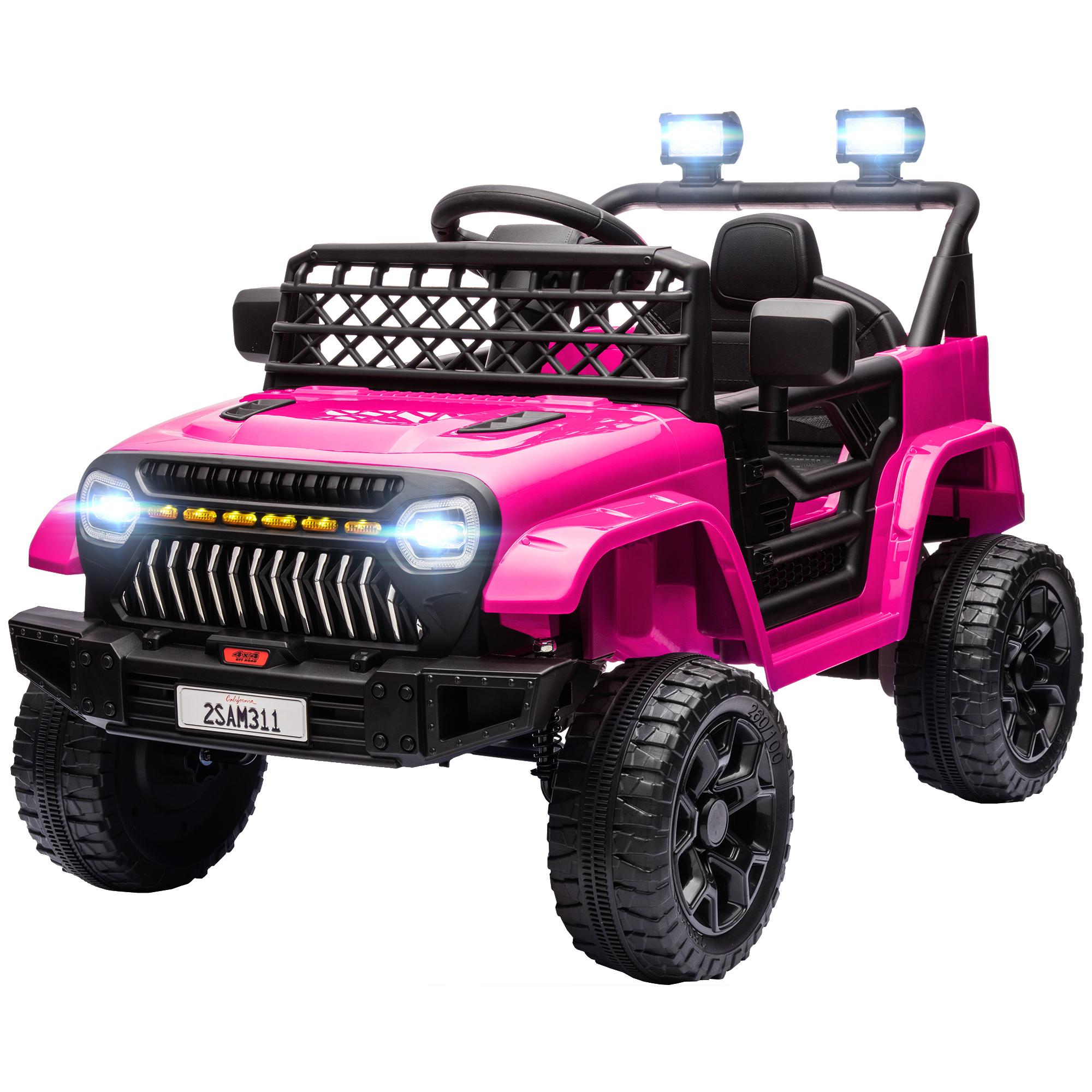 Pink Kids Ride-On Truck with 2.4G Remote Control