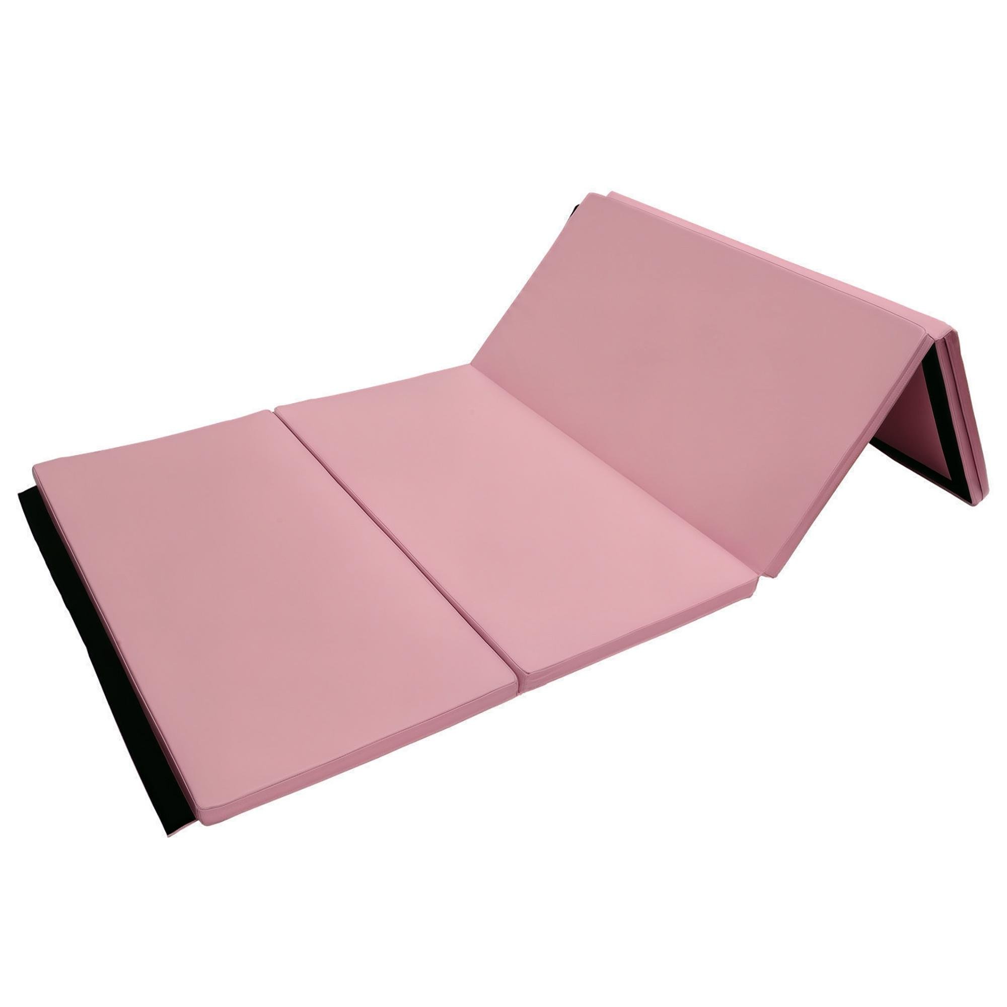 Pink 4ft Gymnastics Mat, 2in Folding PU Surface