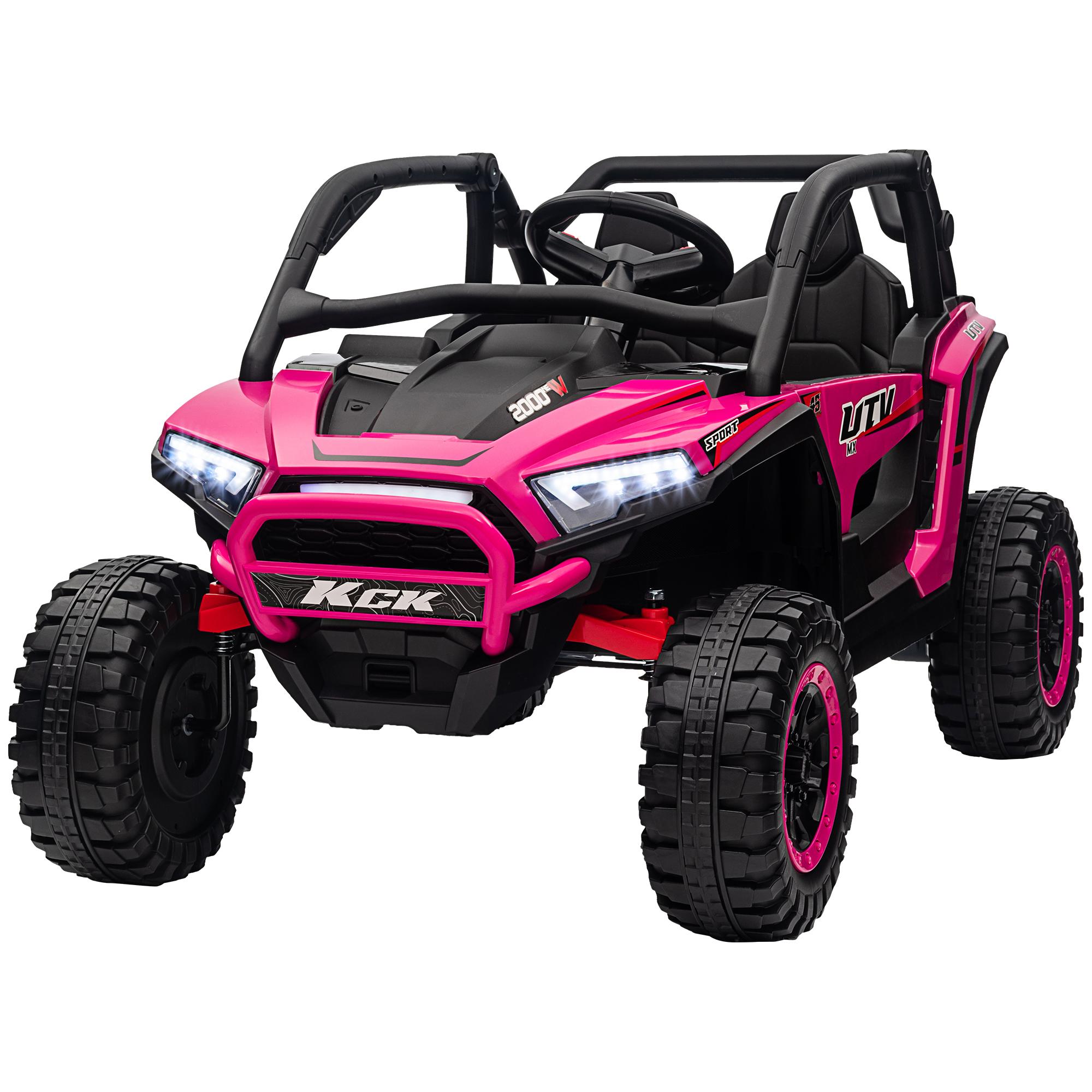 Pink 24V Four Motor UTV Kids Ride-On Car with Remote