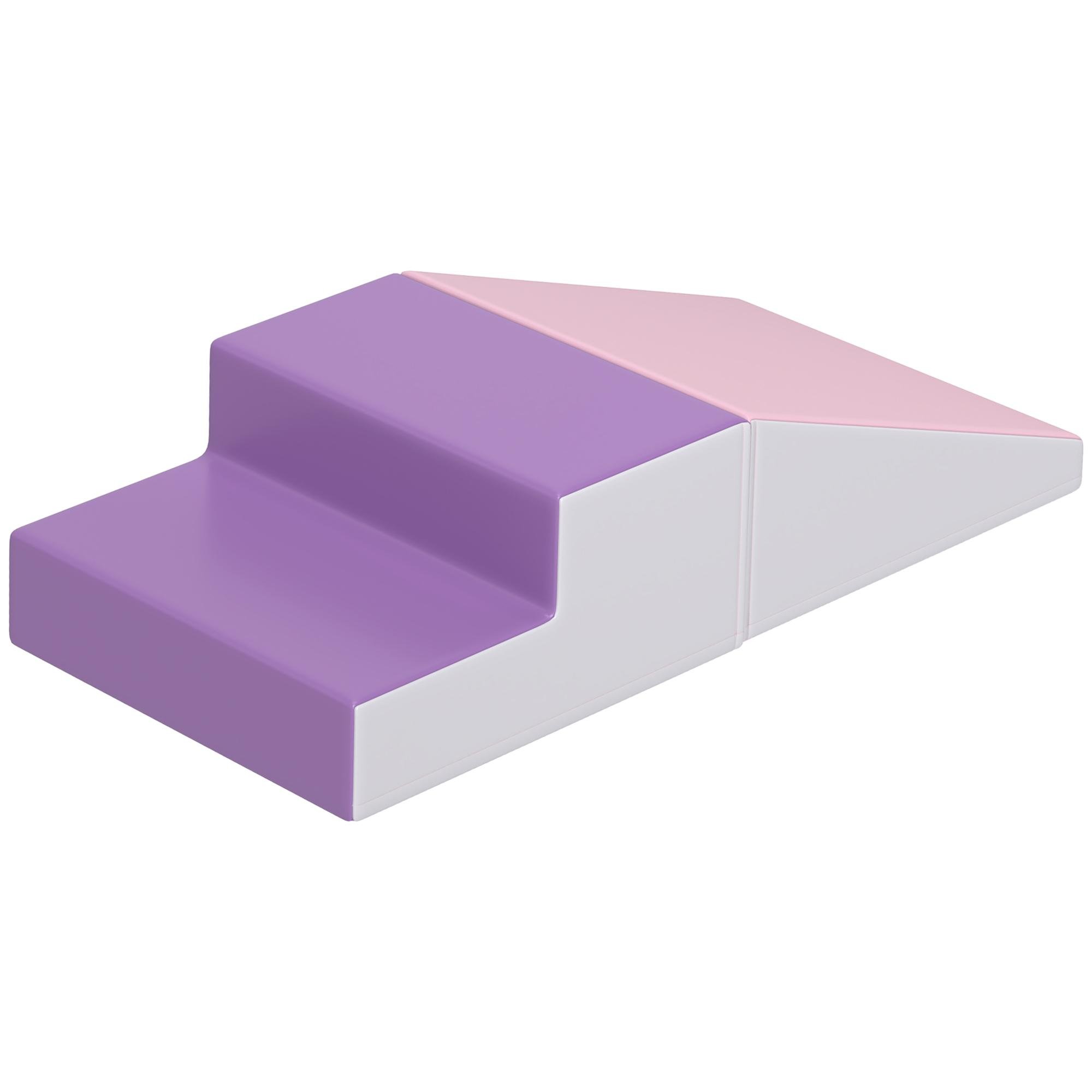purple two piece foam climber with PU cover for toddlers