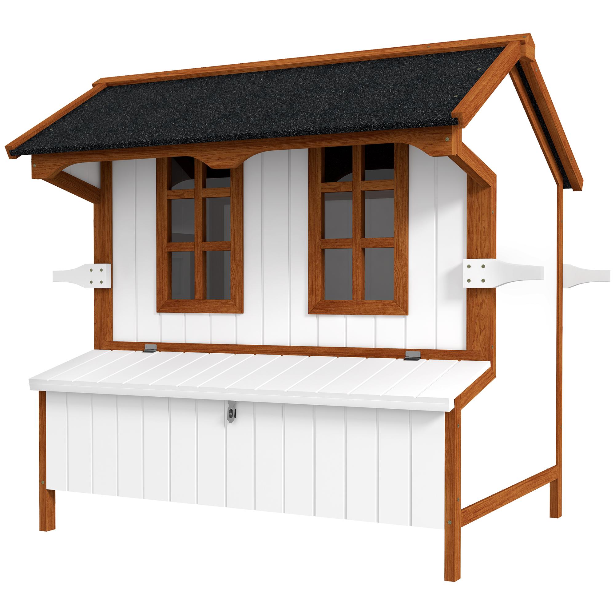 Medium Wooden Chicken Coop with Nesting Box