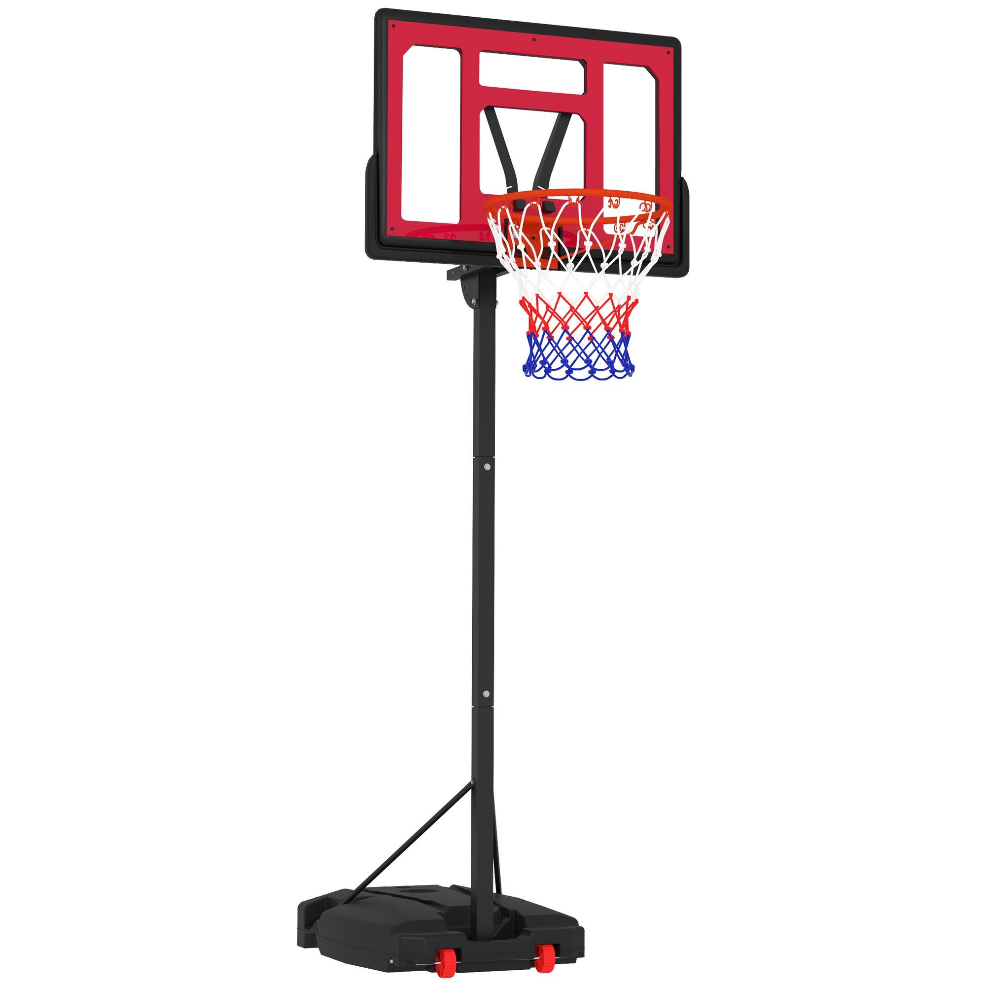 Red Adjustable Basketball Net with Weight Bag