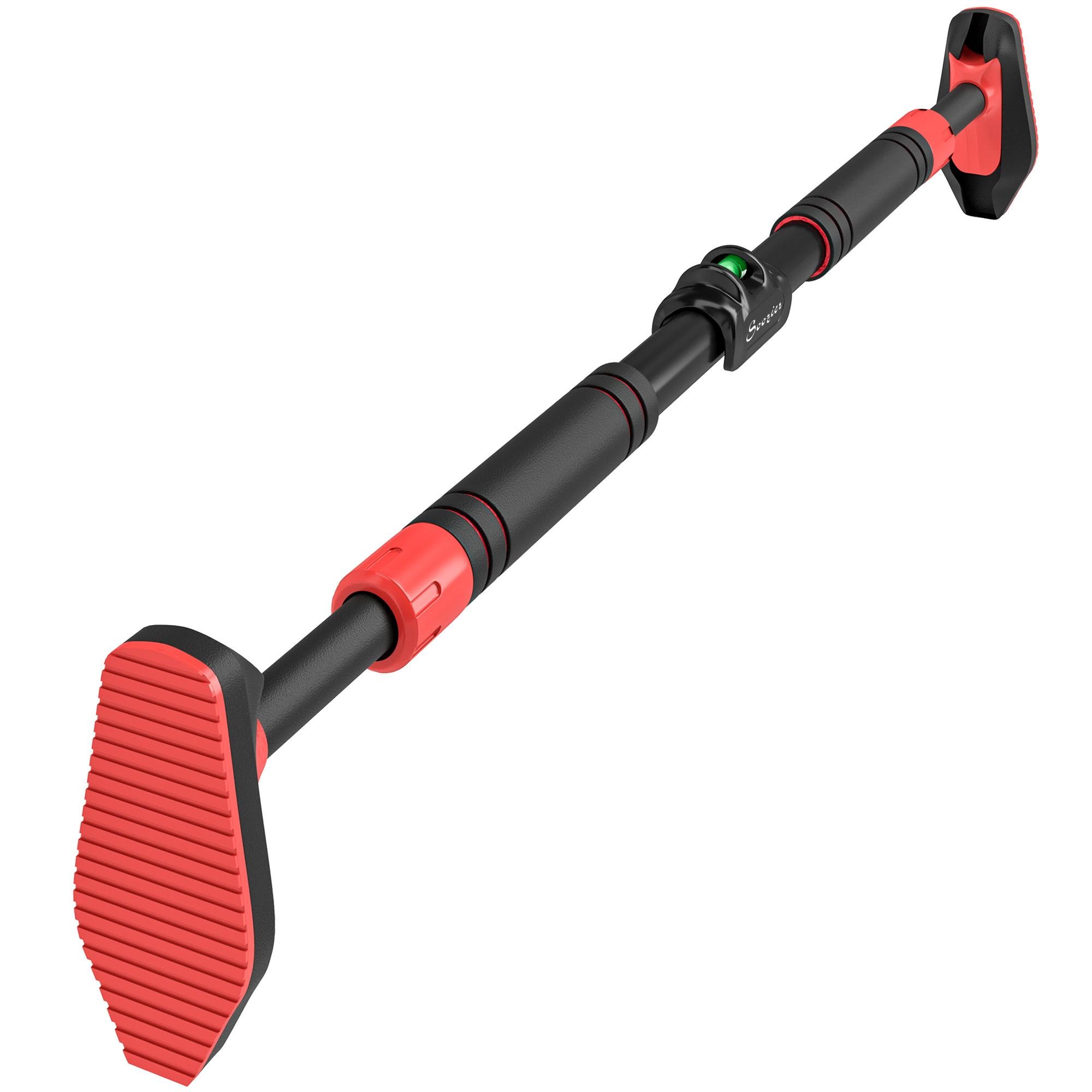 Red Doorway Pull Up Bar with Level Metre, 27.6-35.4 in