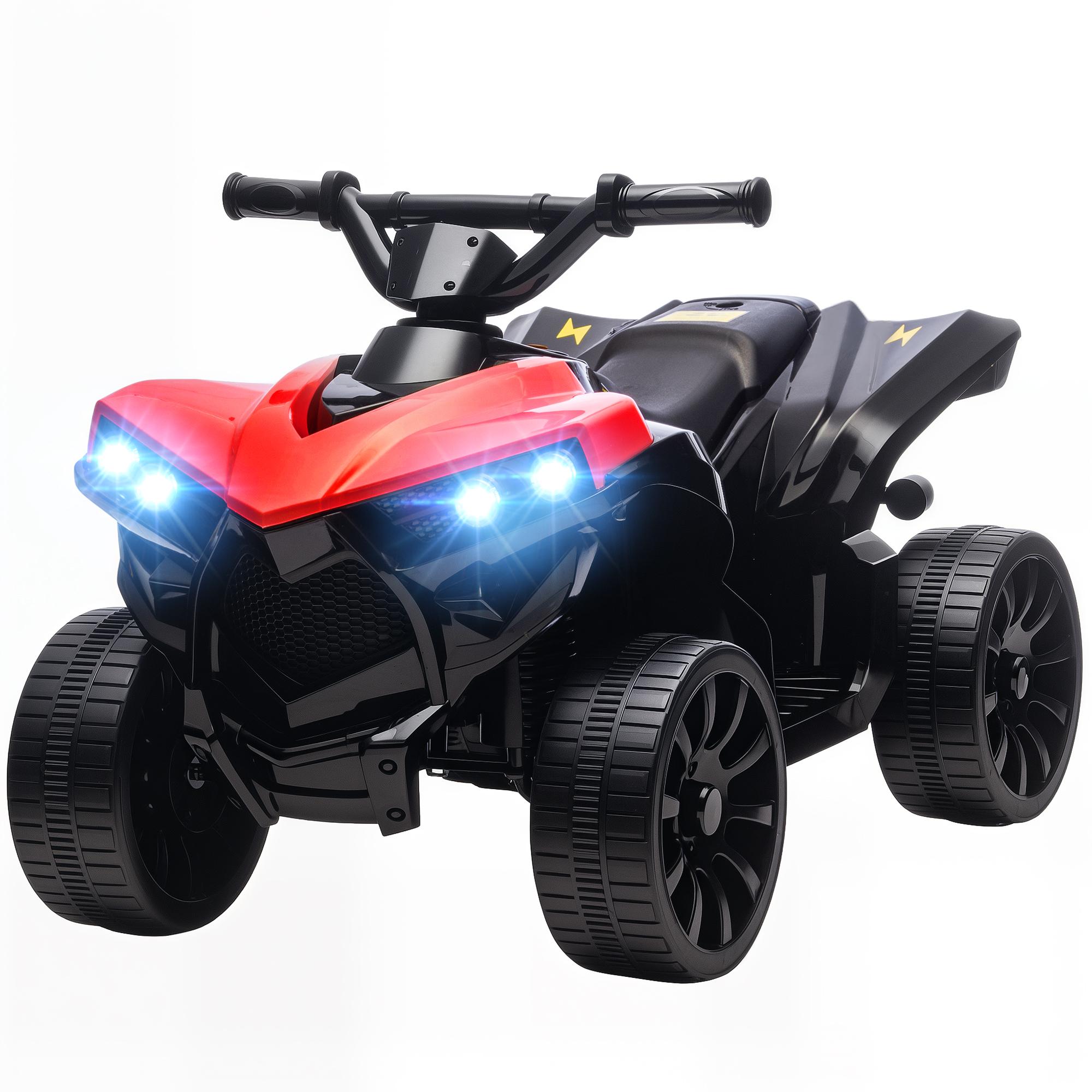 Red 6V Kids ATV with Music, Lights and Forward/Reverse