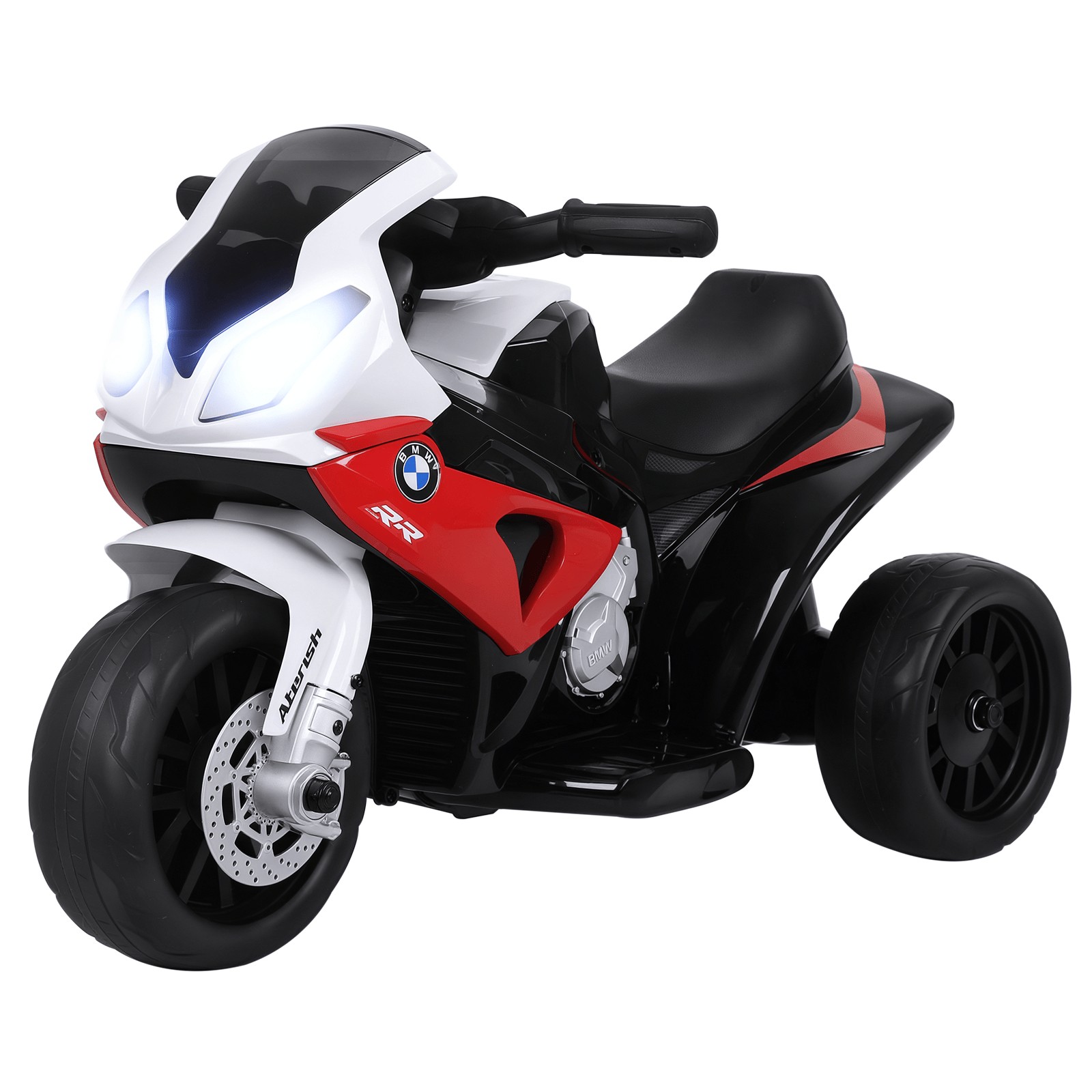 Red Toddler Ride-On Motorcycle with 6V Music and Lights