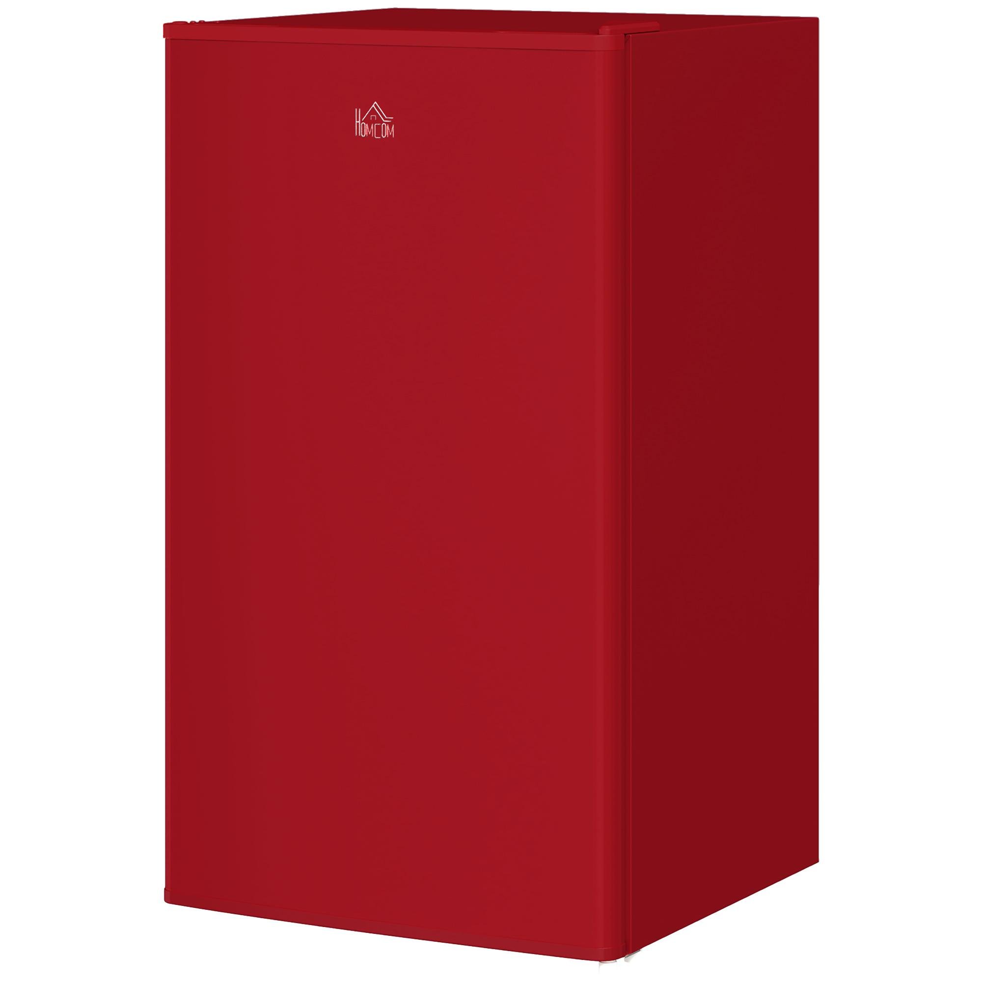 Red 3.2 cu ft Fridge with Freezer and Reversible Door