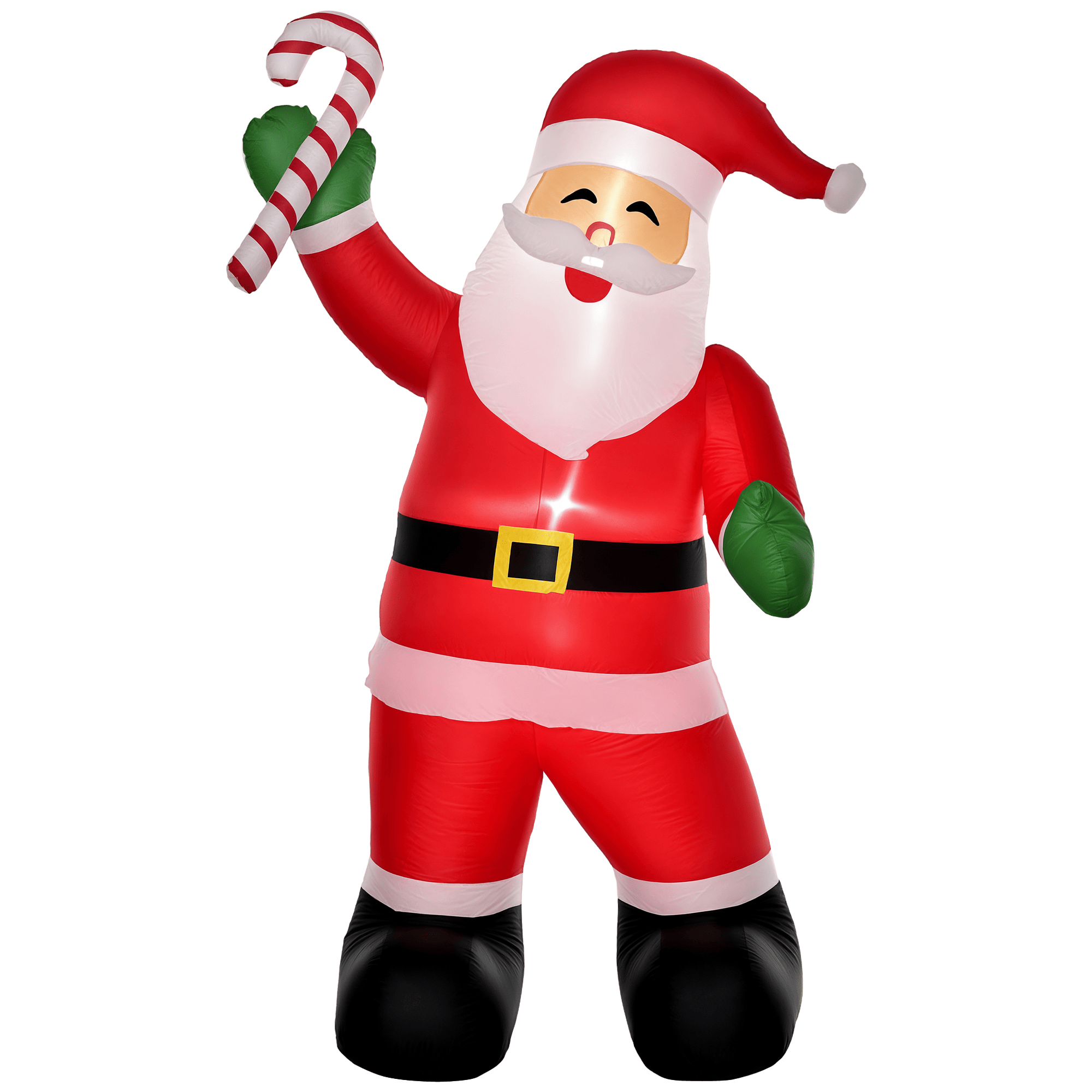 8.2 ft candy cane Santa inflatable with LED lights