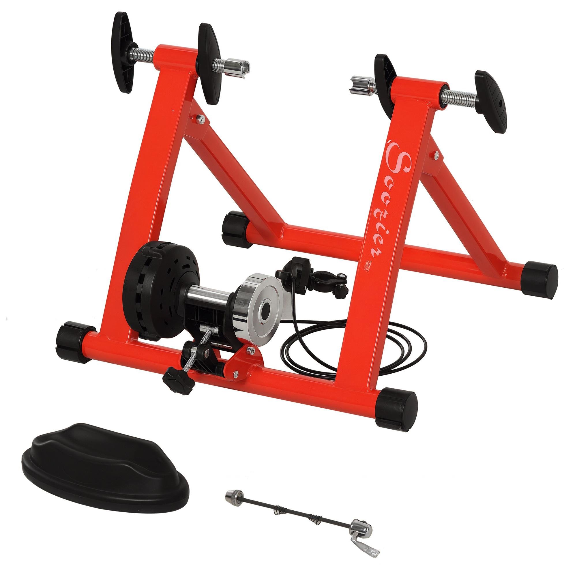 Red Magnetic Bike Trainer with 5 Resistance Levels