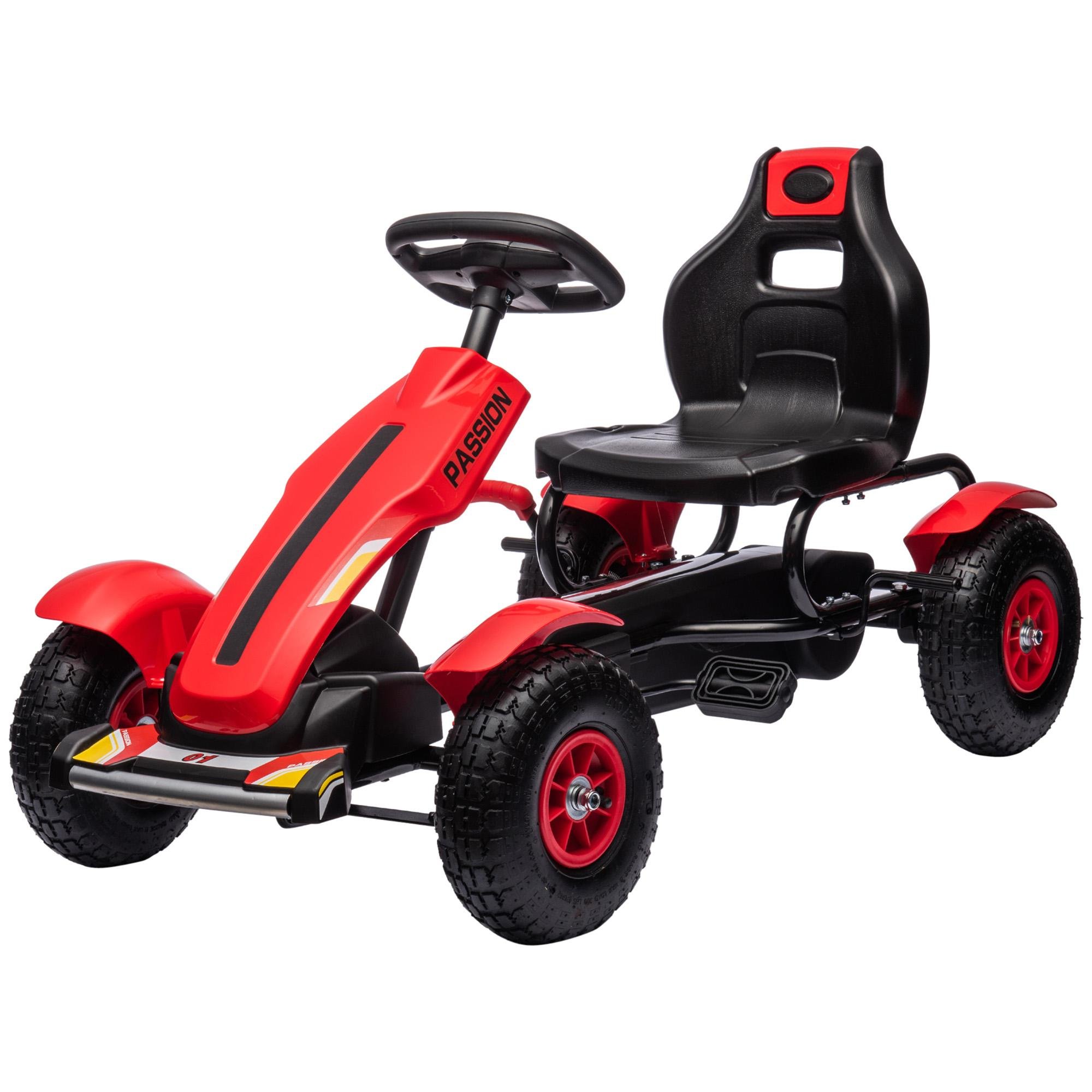 Handbrake Pedal Go Kart with Reverse and Freewheel