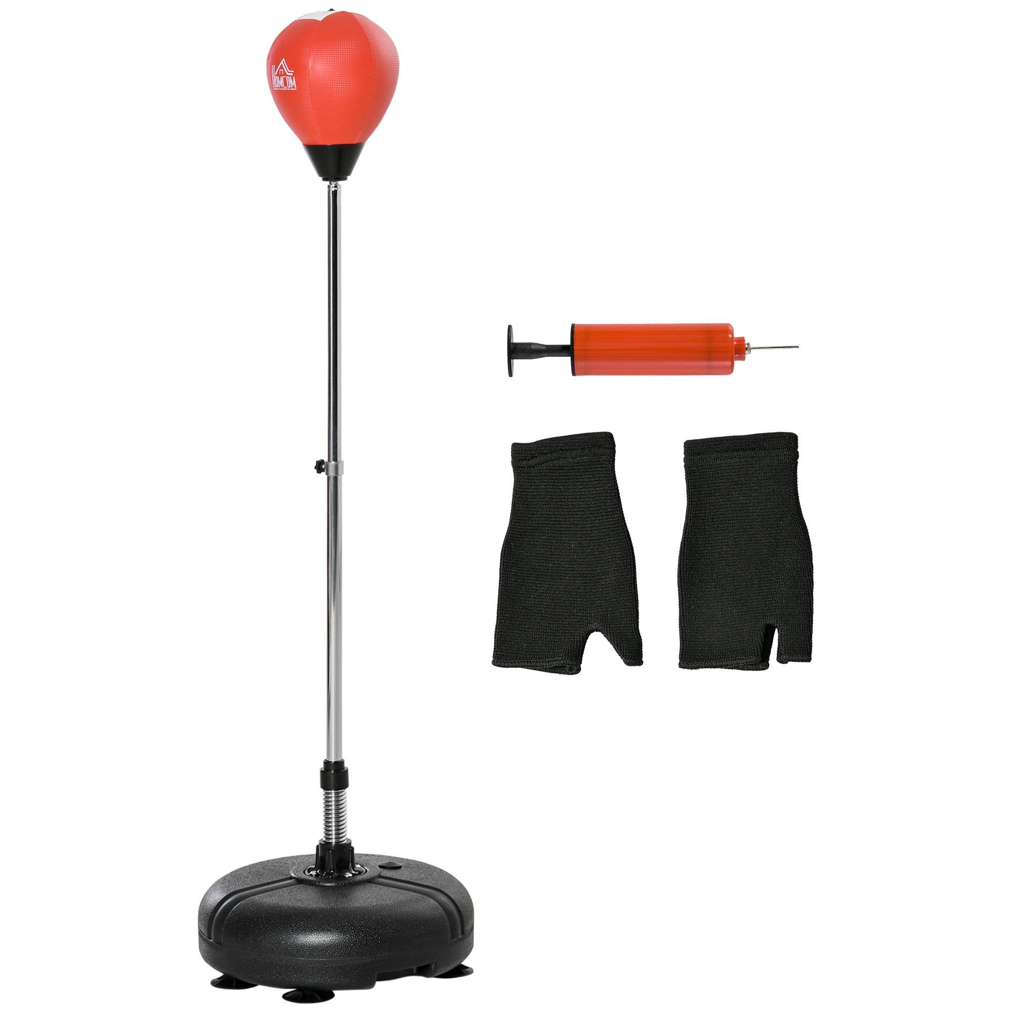 Red PU Reflex Punching Bag, Adjustable Home Set