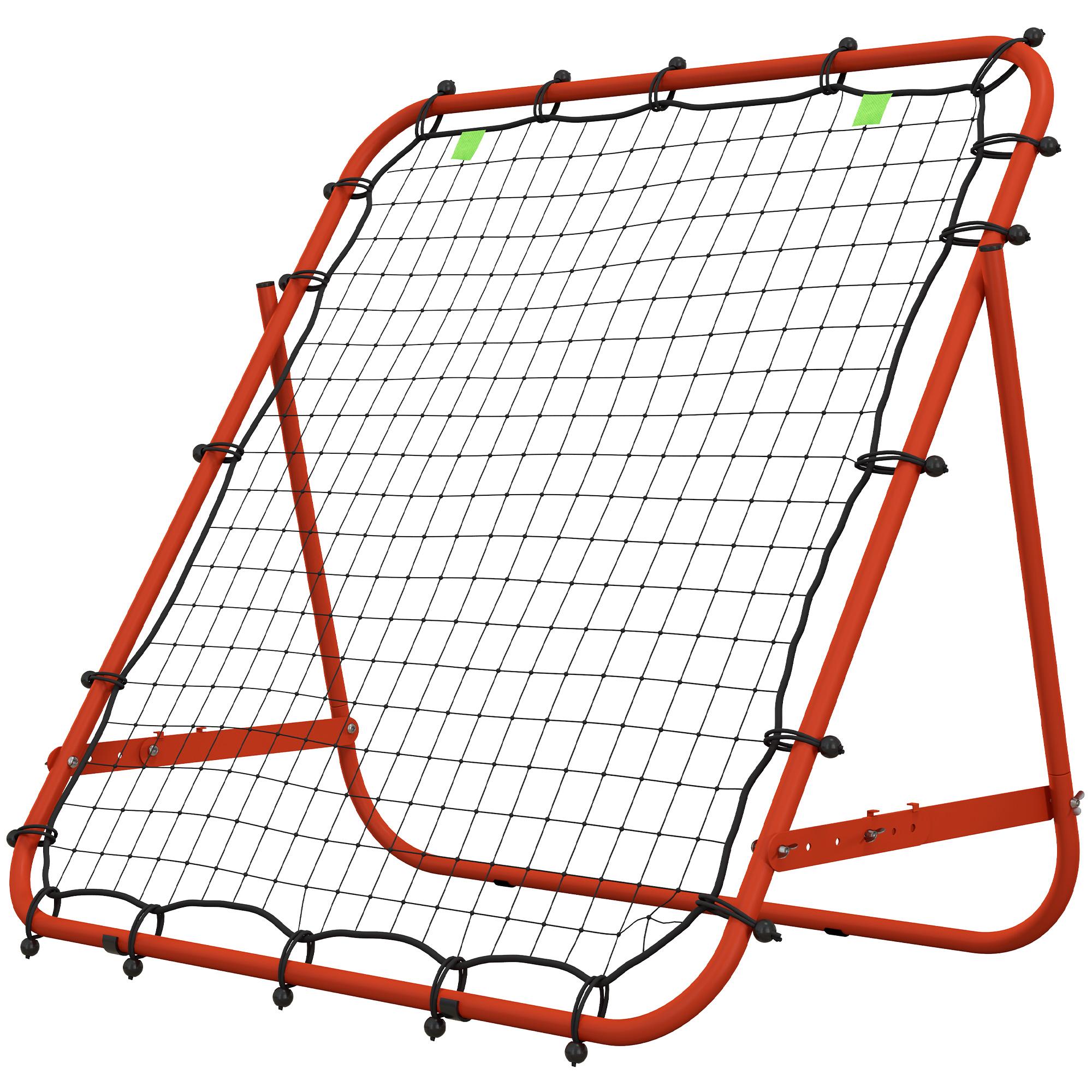 3.5 x 3.3ft Soccer Rebounder, Adjustable Red Metal